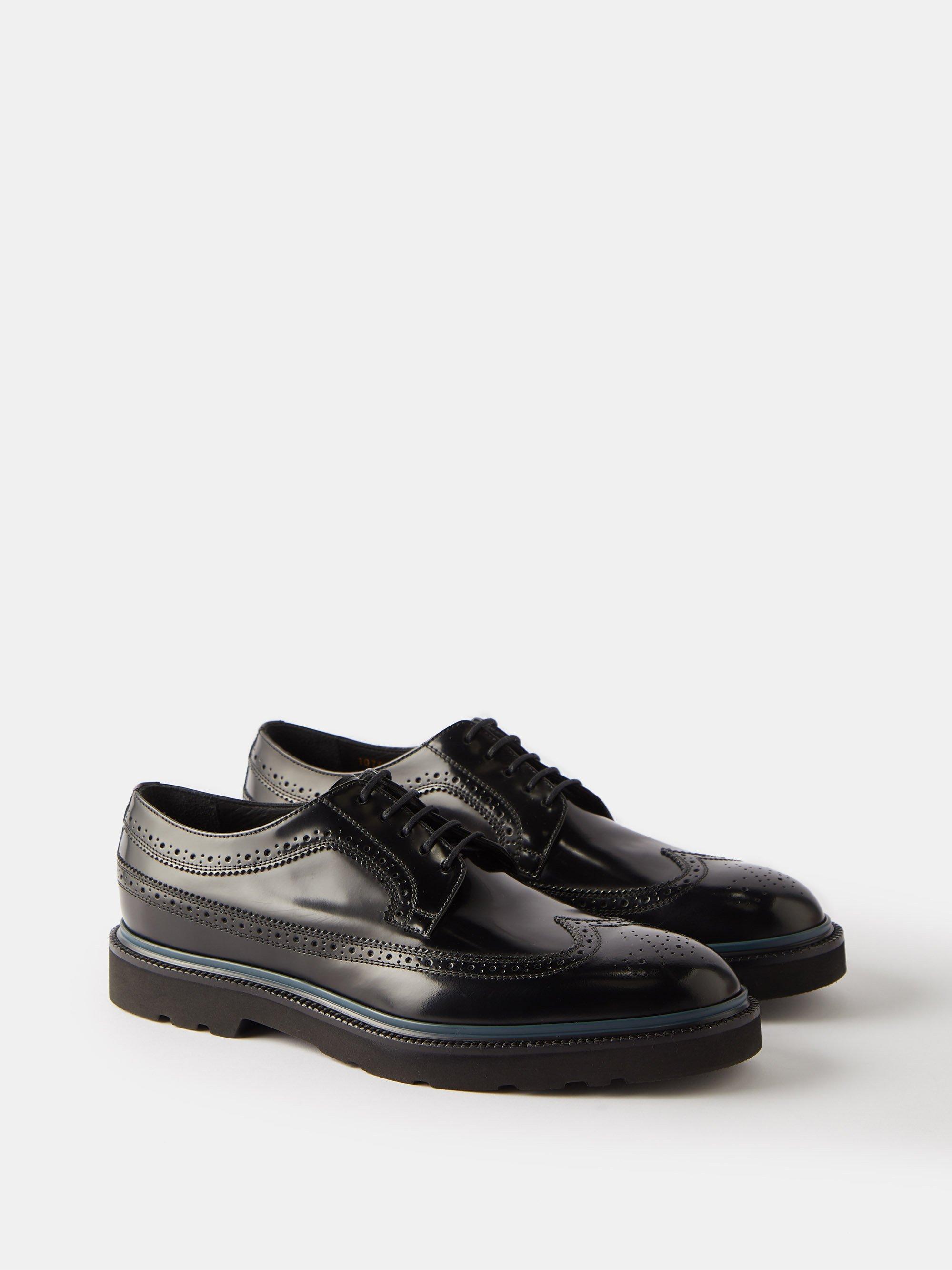 Paul Smith Count Leather Brogues in White for Men | Lyst