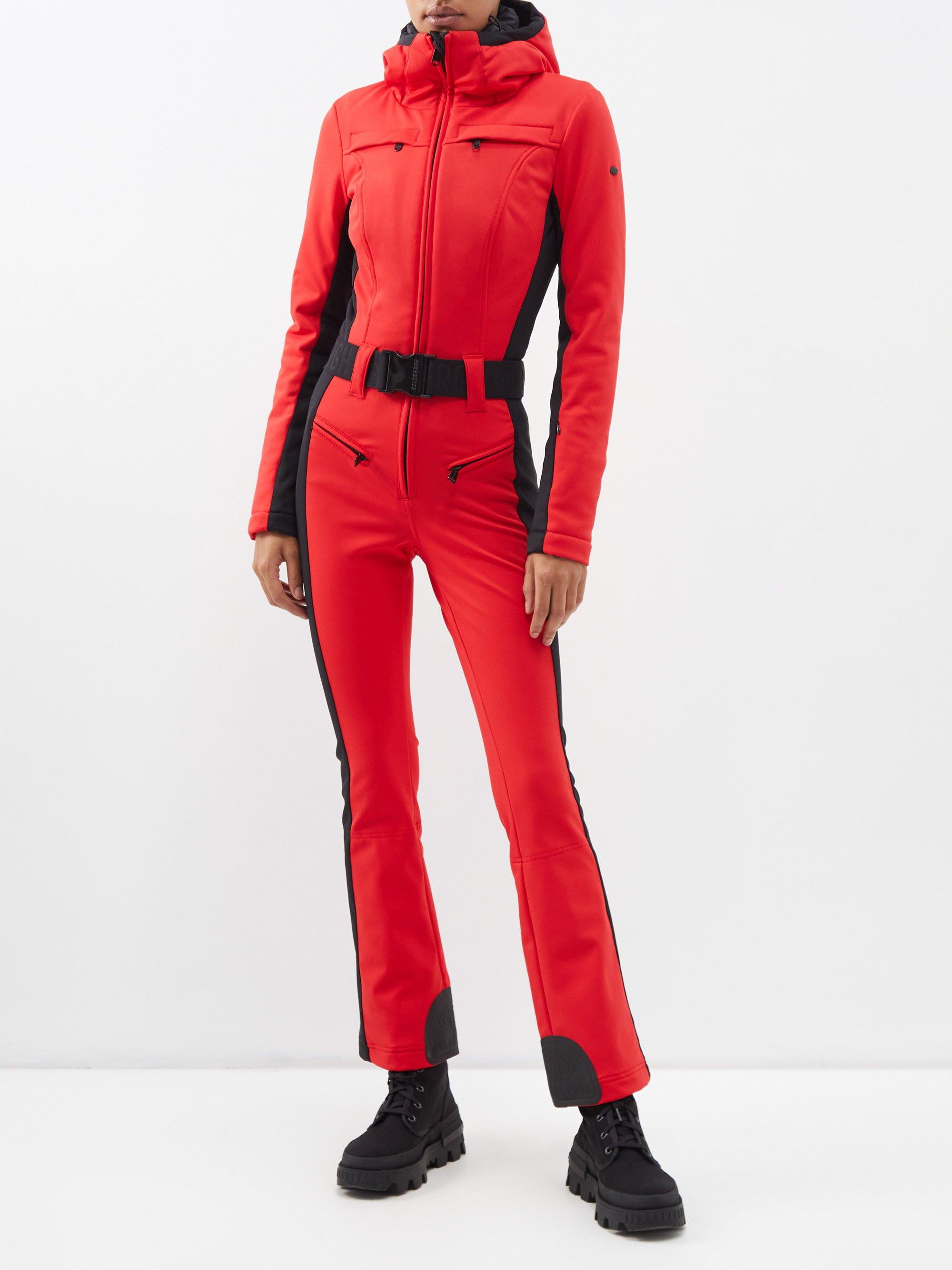 Goldbergh Parry Down Softshell Ski Suit in Red | Lyst