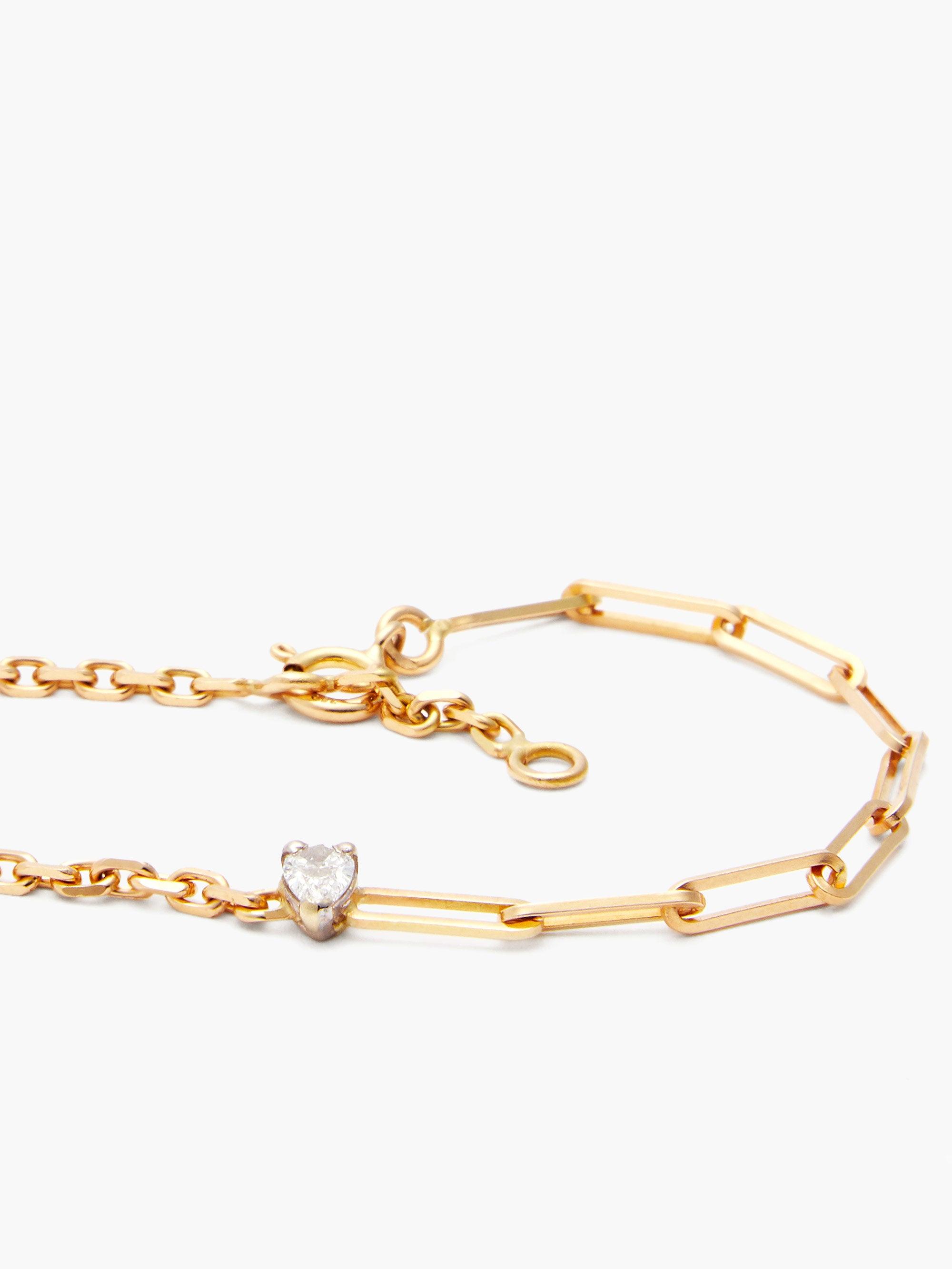 Yvonne Léon Diamond & 18kt Gold Bracelet in Yellow Gold (Metallic 