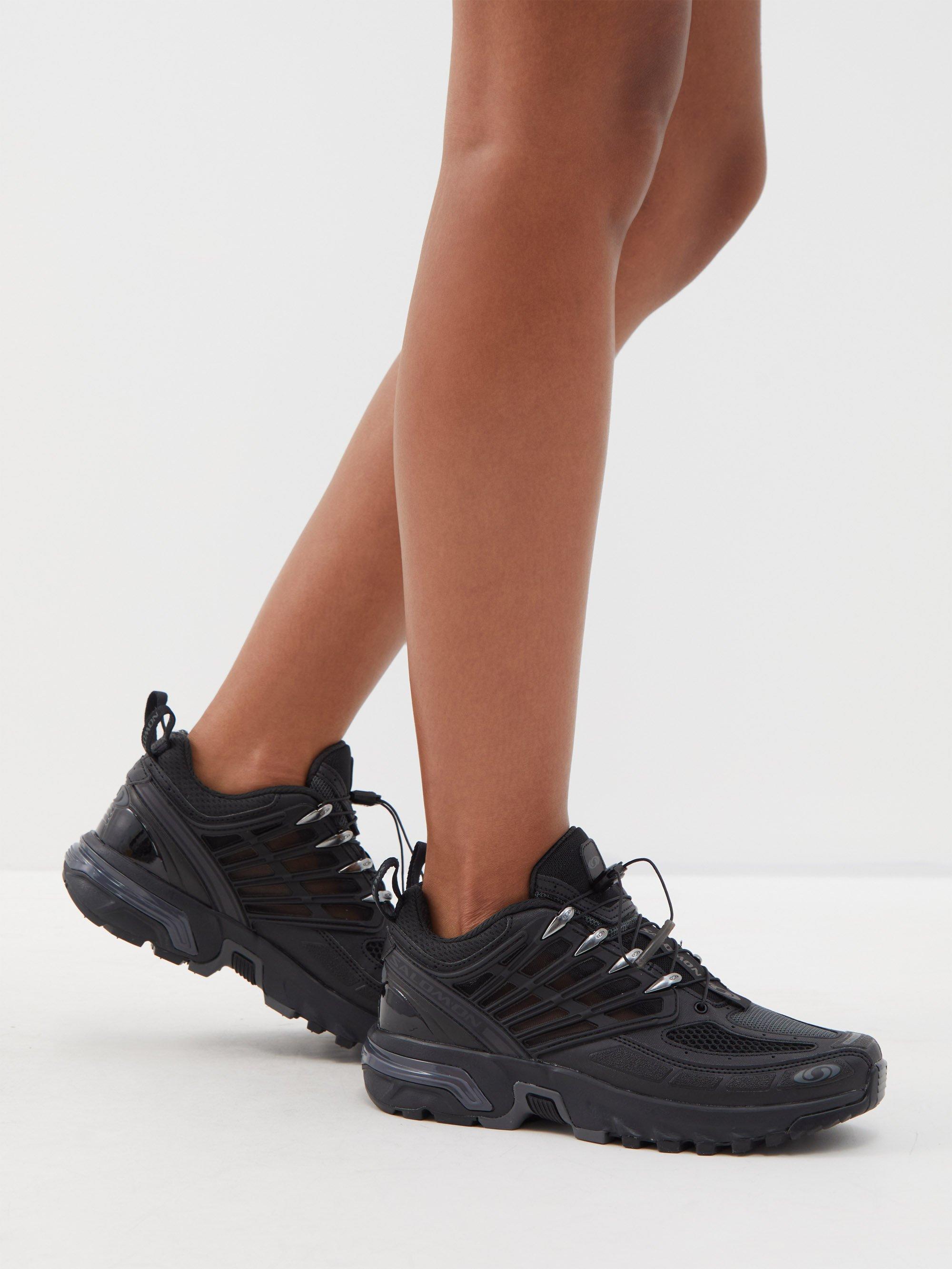 Salomon Acs Pro Advanced Rubber And Mesh Trainers in Black | Lyst