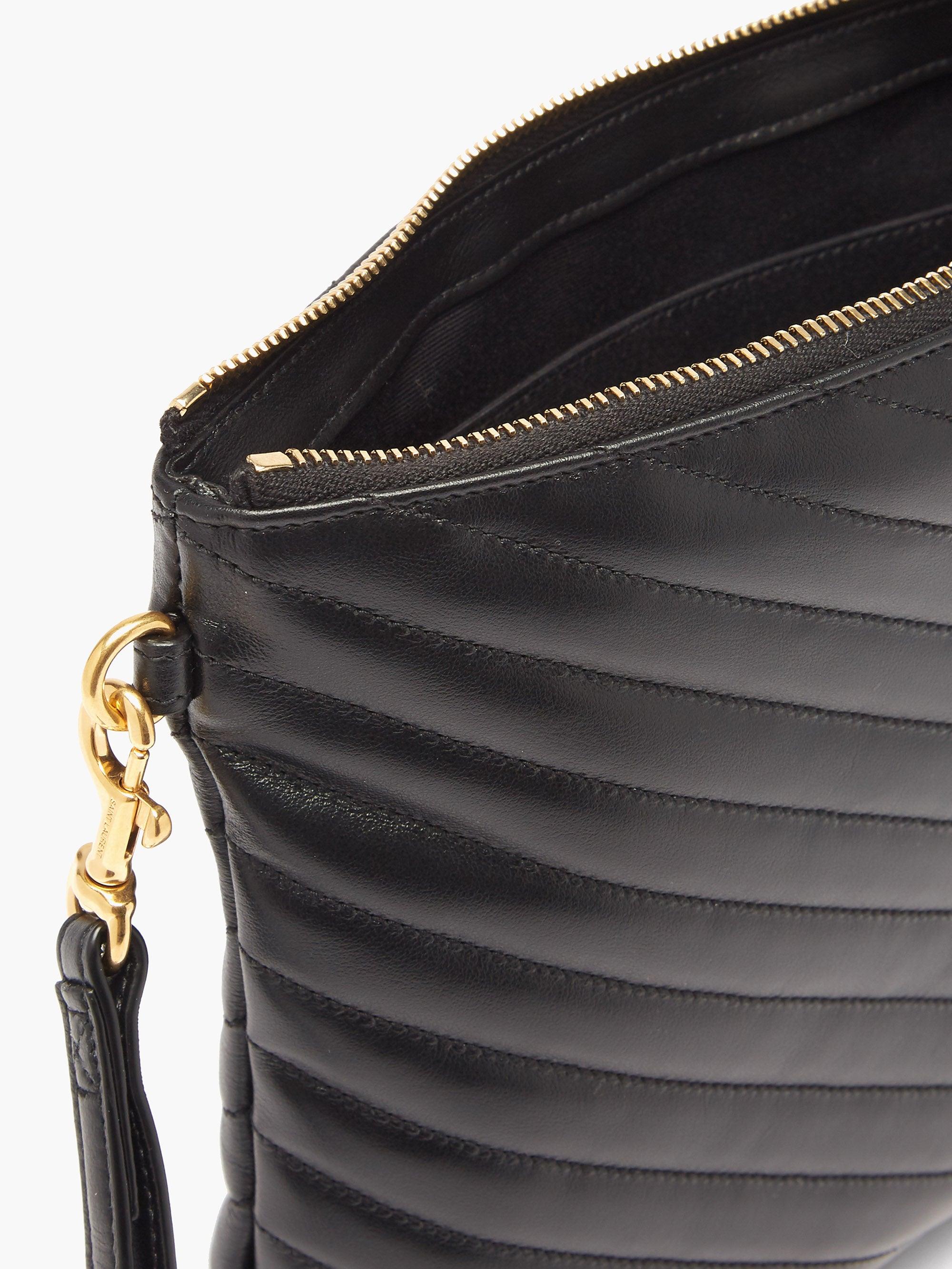 正規品 Saint Laurent Ysl Plaque Quilted Leather Cross Body Bag 好評継続中 今だけ限定価格