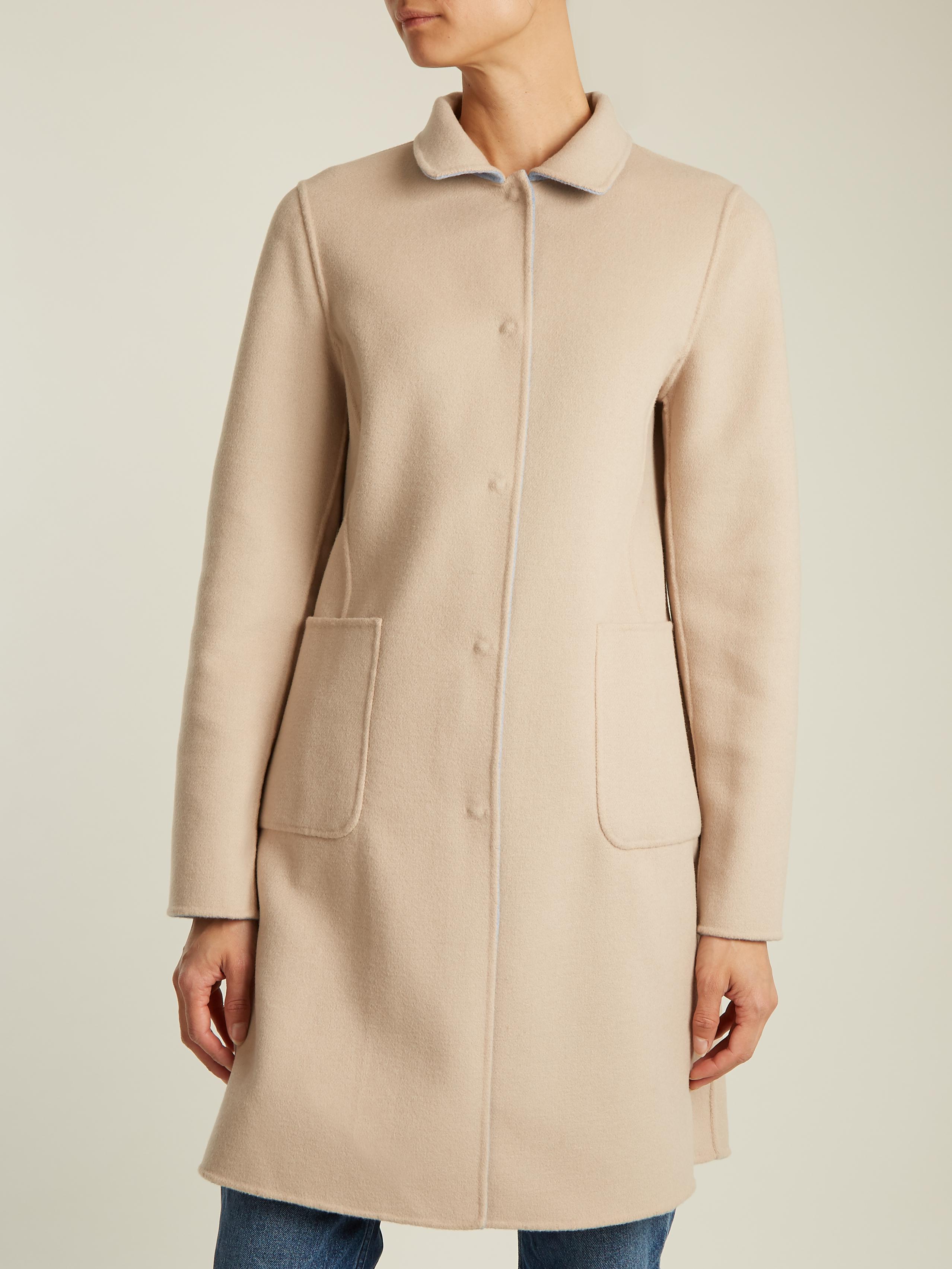 Max mara collarless coat Clearance