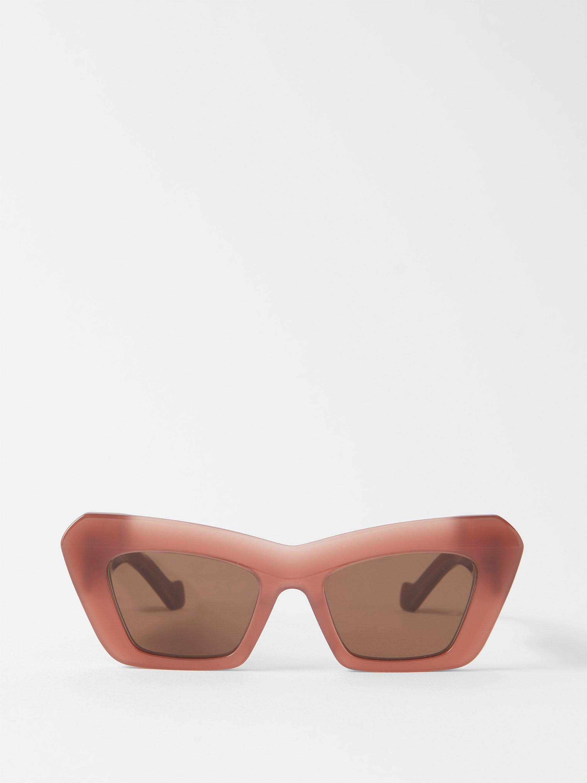 Loewe Oversized Cateye Acetate Sunglasses in Brown Lyst Canada