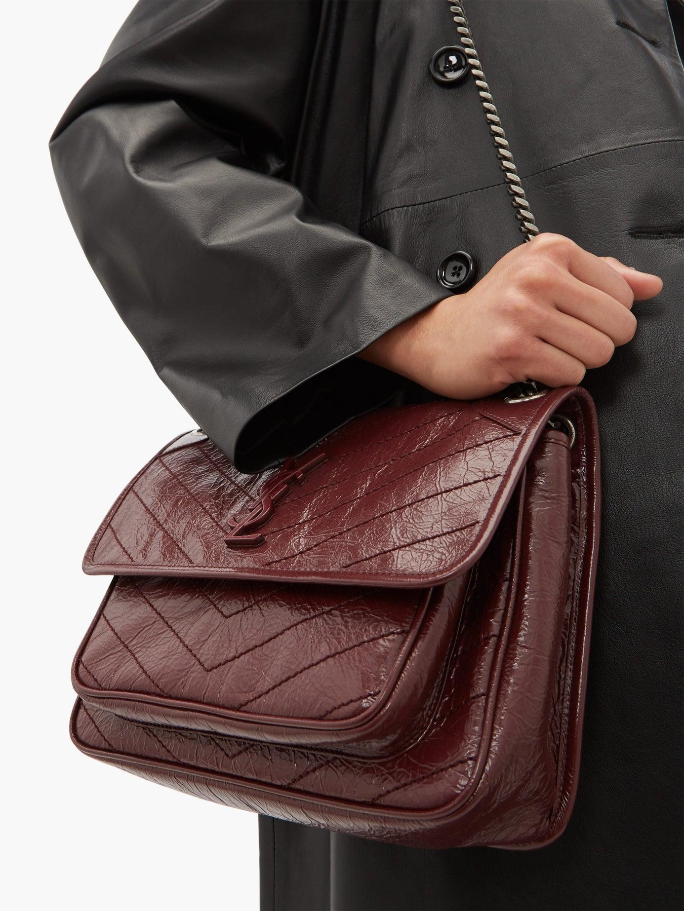 Saint Laurent Niki Medium Leather Crossbody Bag Lyst