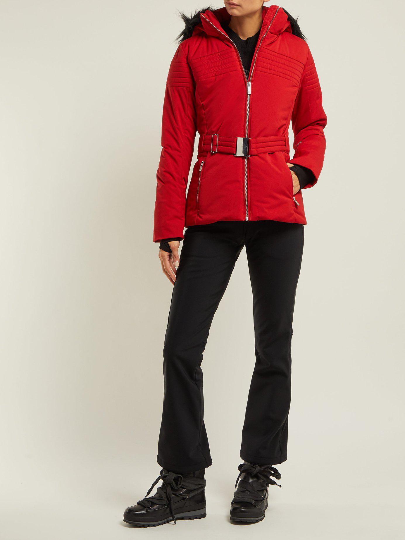 ski jacket belted