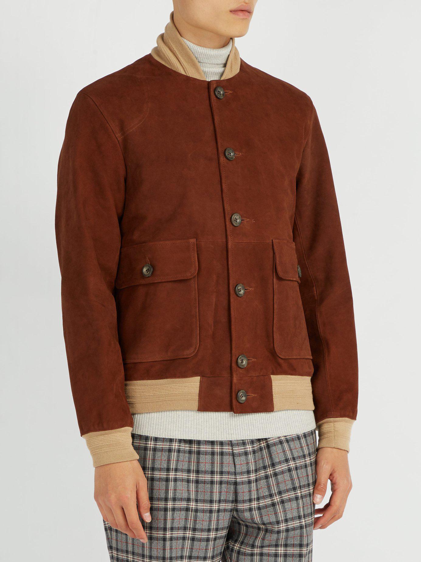 oliver spencer suede jacket