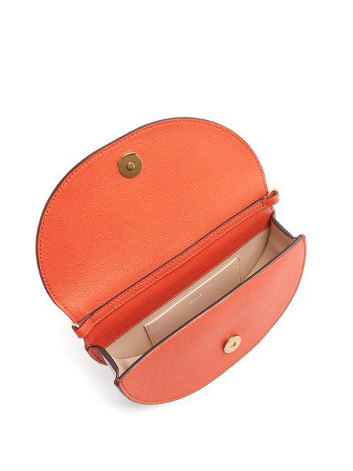 nile minaudière leather crossbody bag