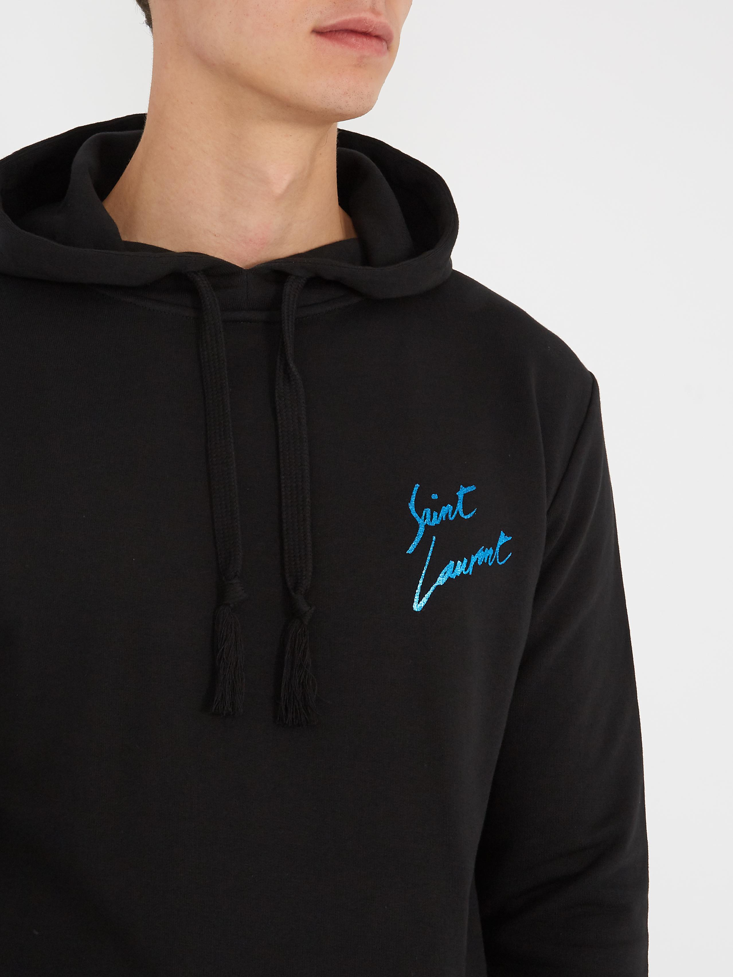 Saint laurent sales hoodie black