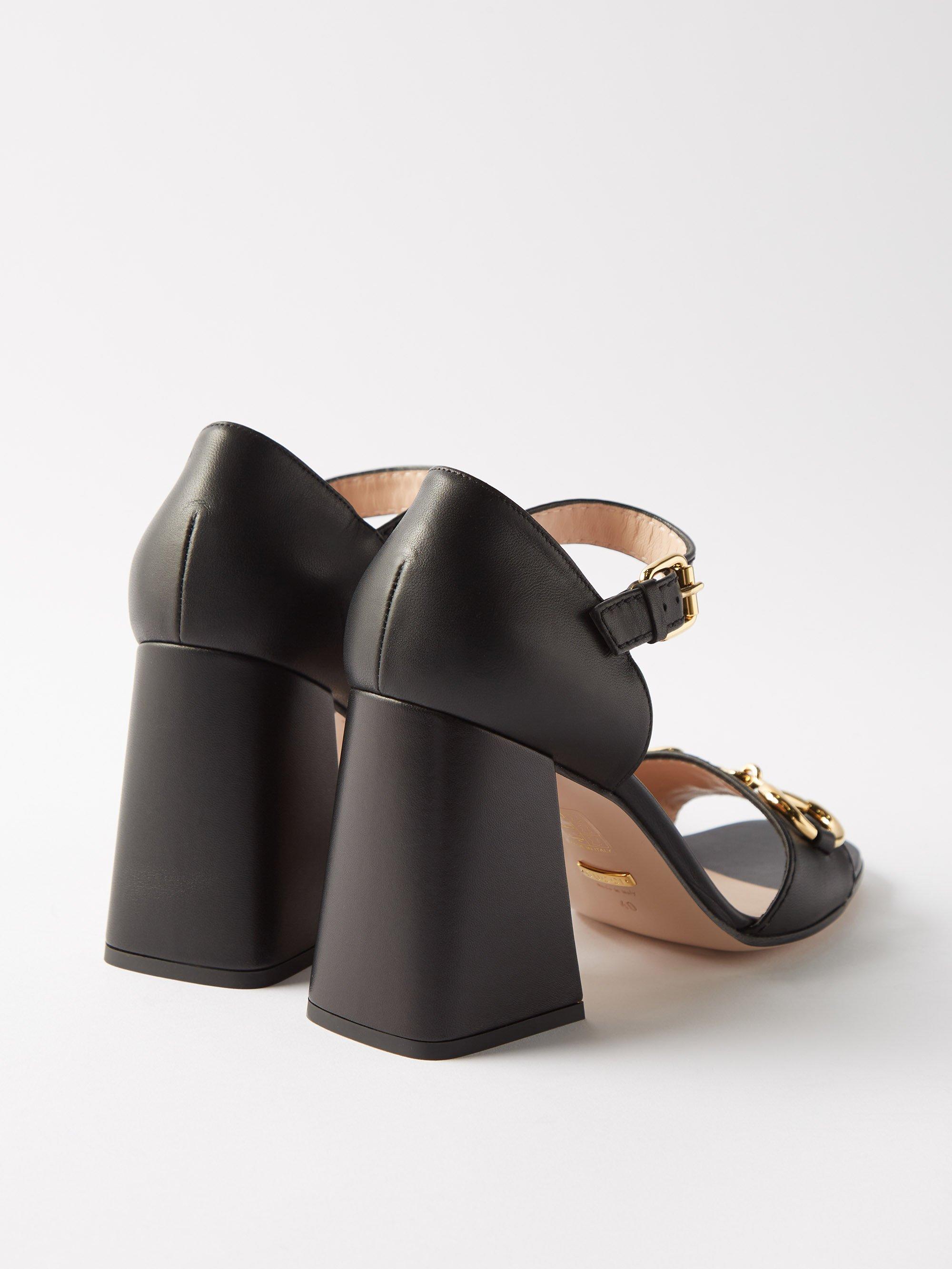 Gucci black hotsell block heels