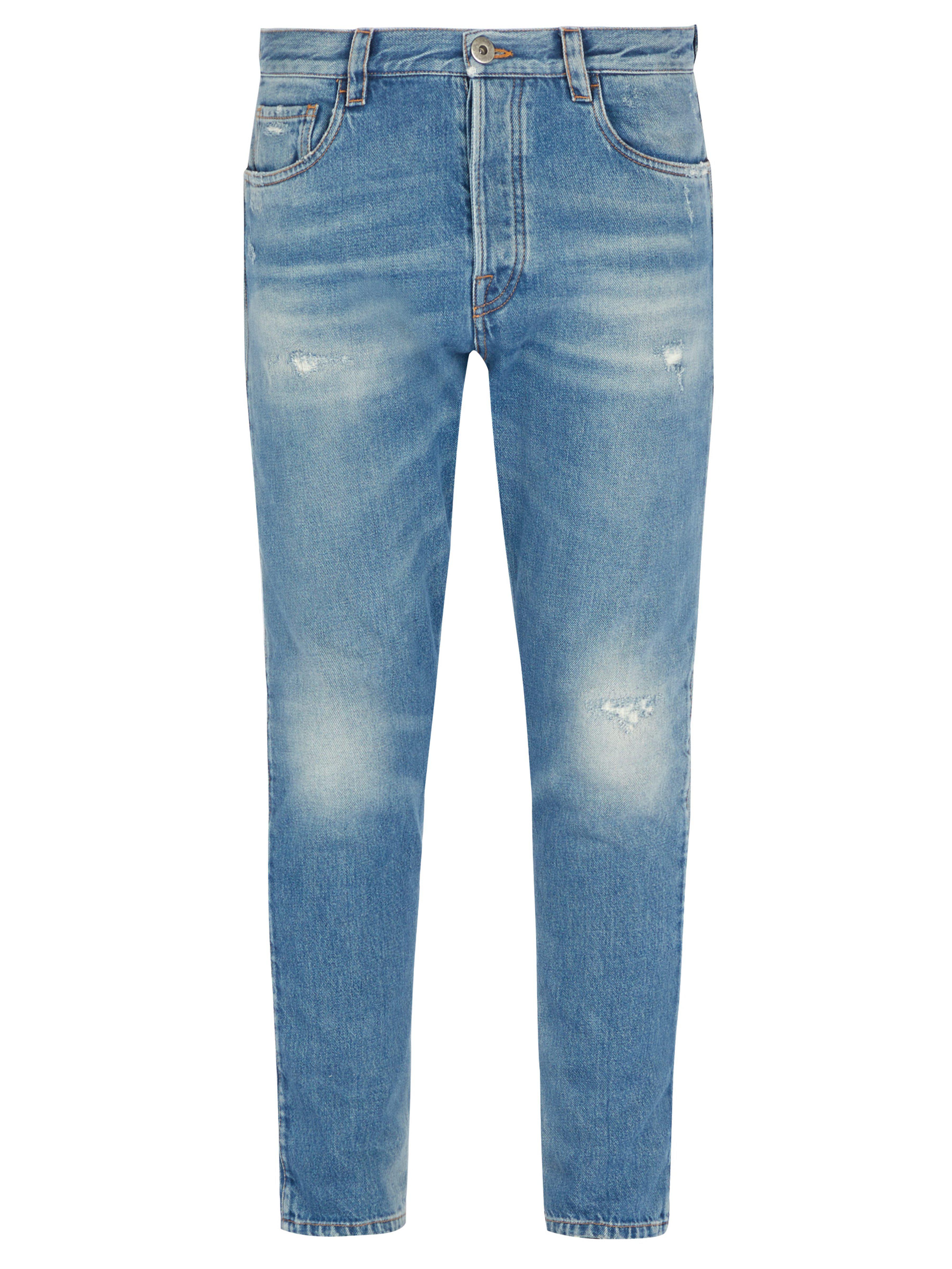 Prada Denim Straight Leg Distressed Jeans in Denim (Blue) for Men - Lyst