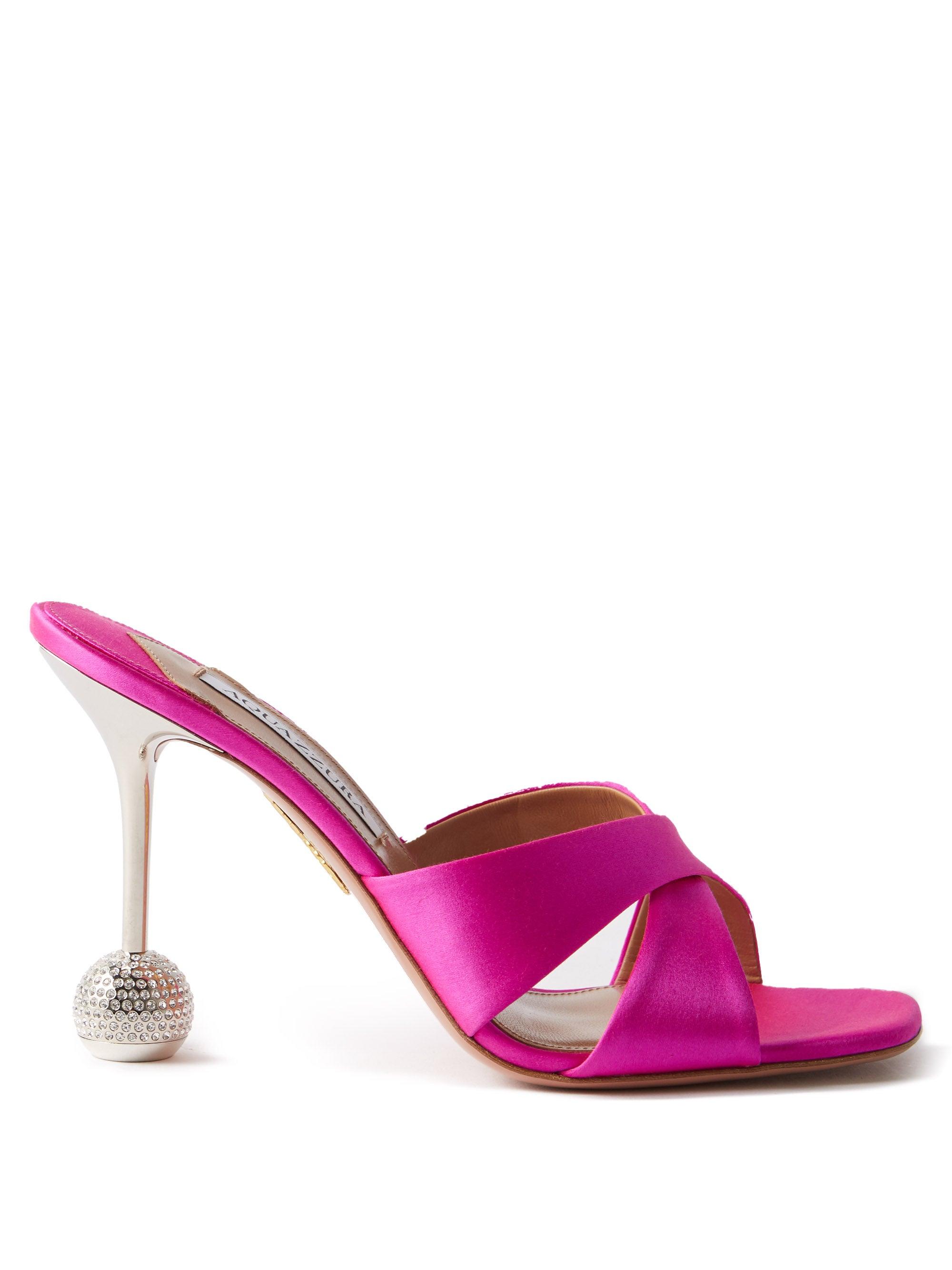 21年新春福袋 Aquazzura イエス ダーリン クリスタルヒール サテンミュール 17春夏新作 レディース 21年新春福袋 Aquazzura イエス ダーリン クリスタルヒール サテンミュール 17春夏新作 レディース