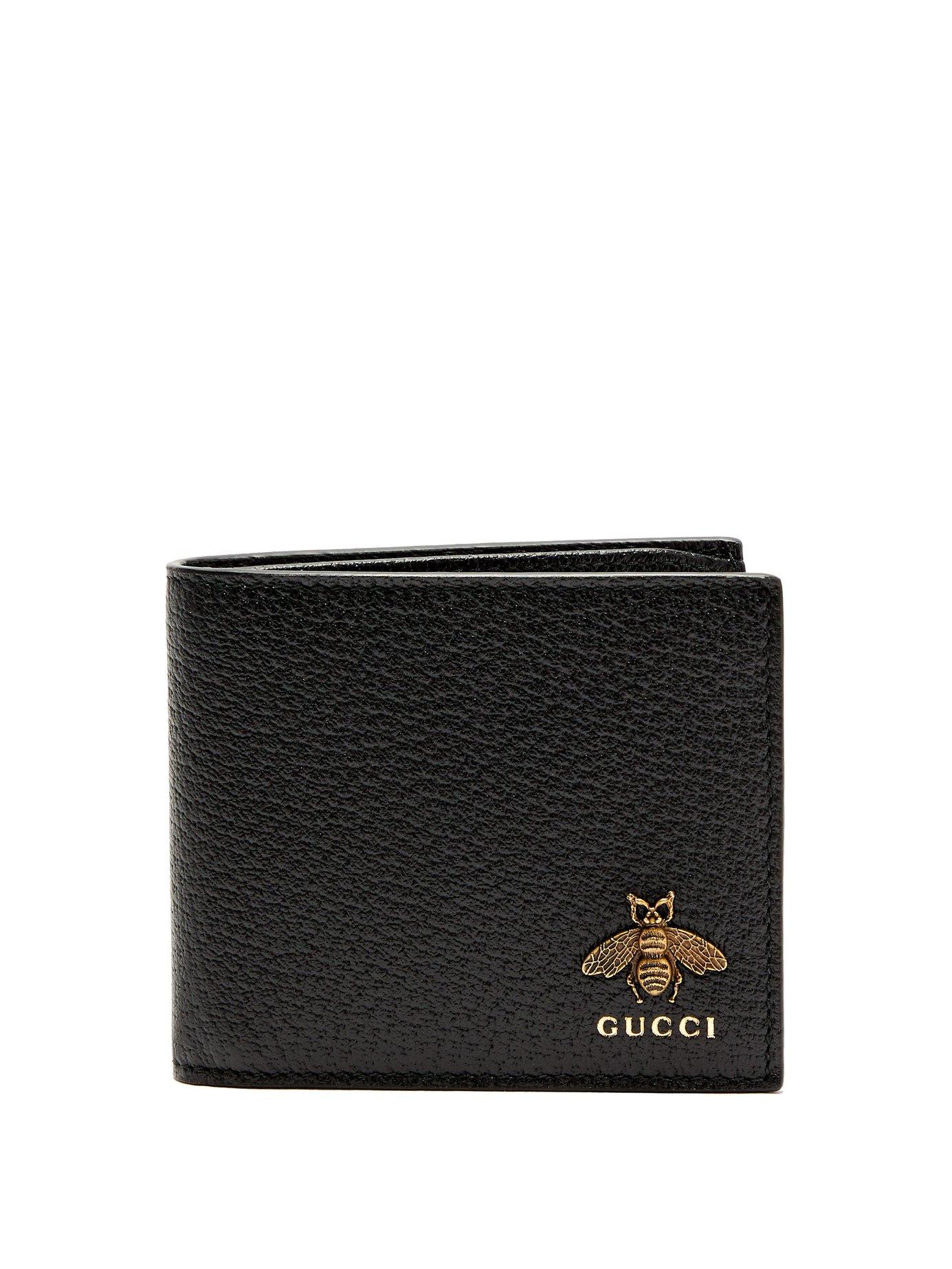 mens gucci wallet black leather