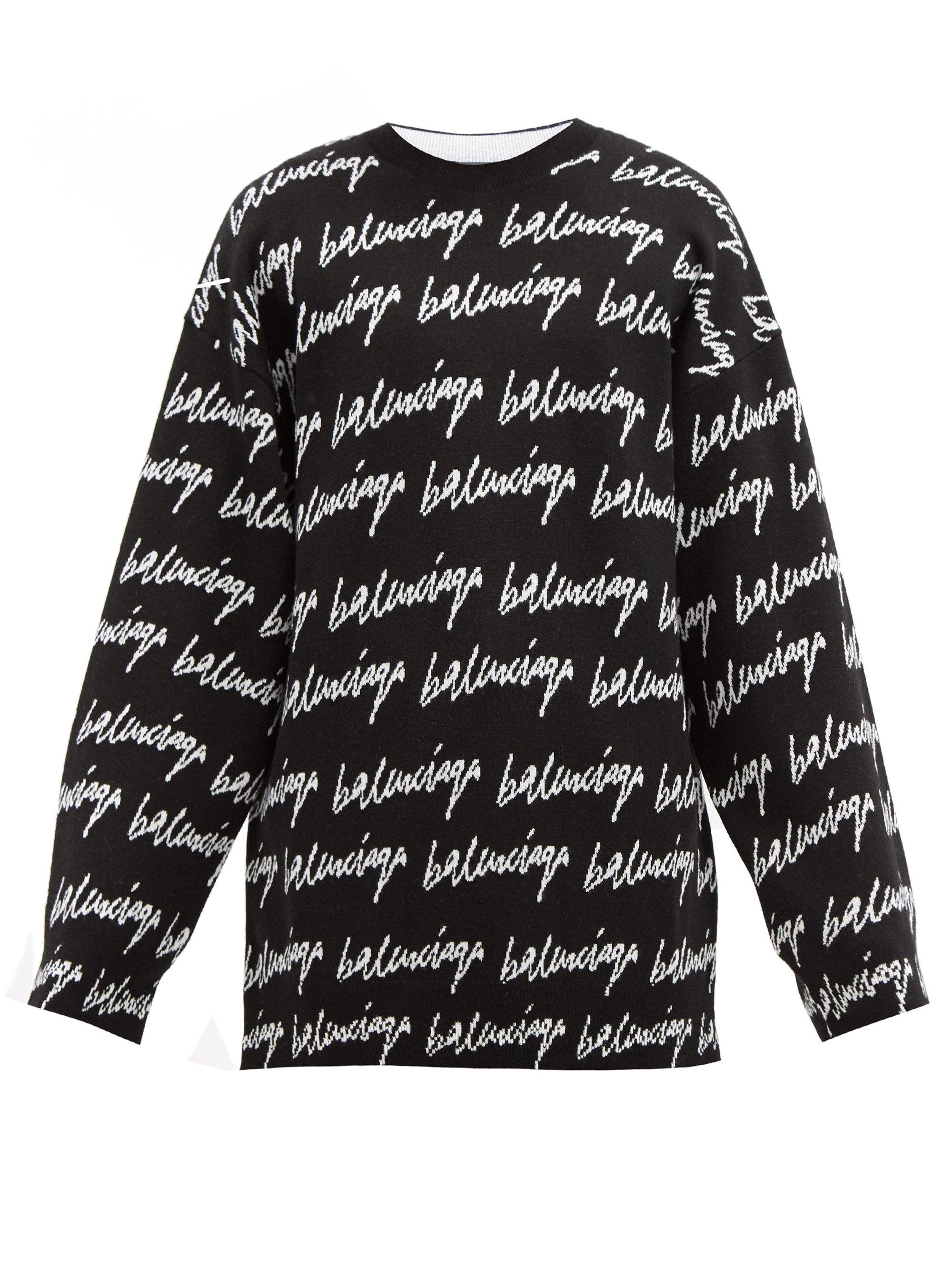 balenciaga jacquard sweater