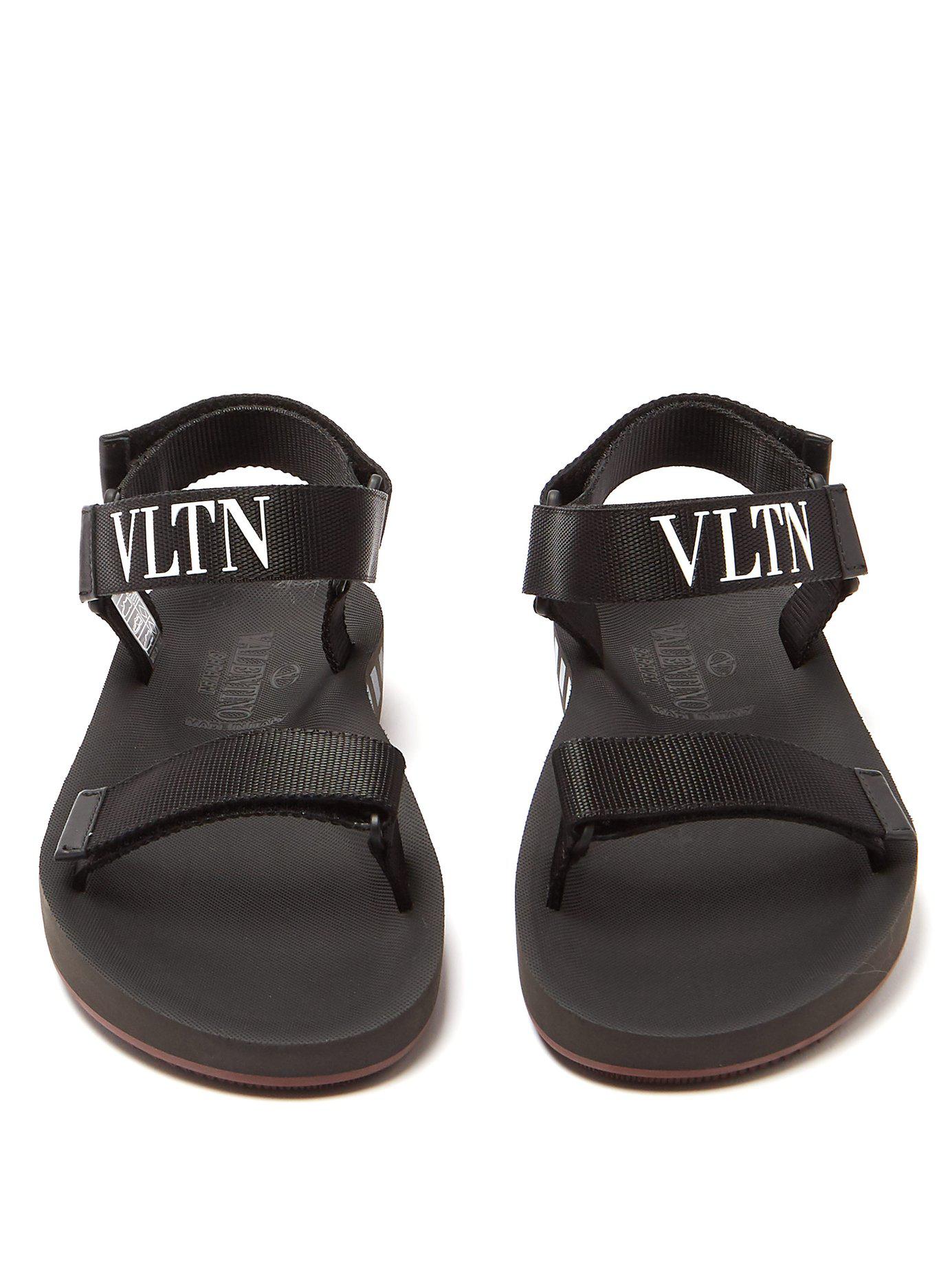 Valentino Rubber Vltn Sandals in Black for Men | Lyst