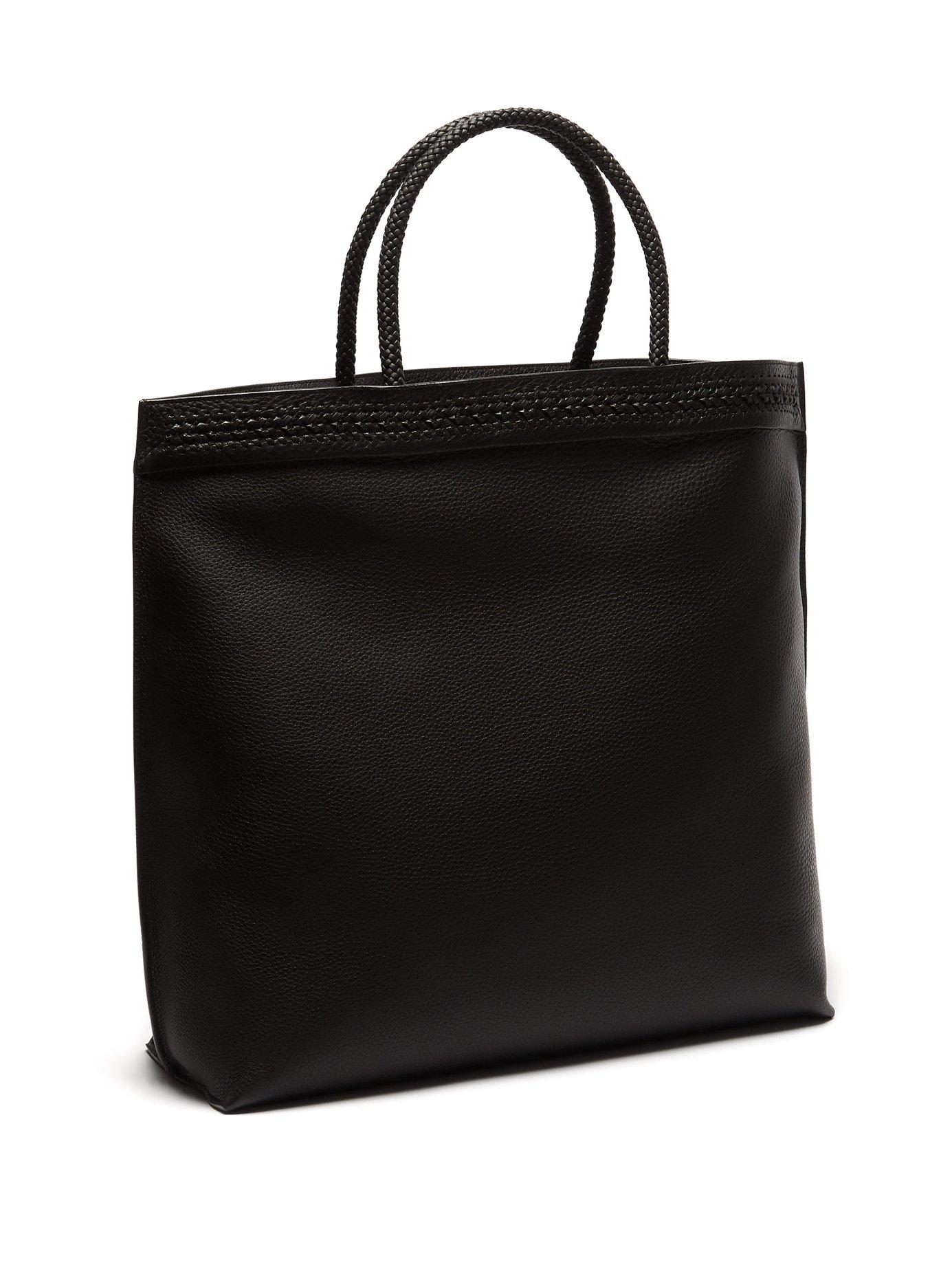 saint laurent patti large leather tote bag