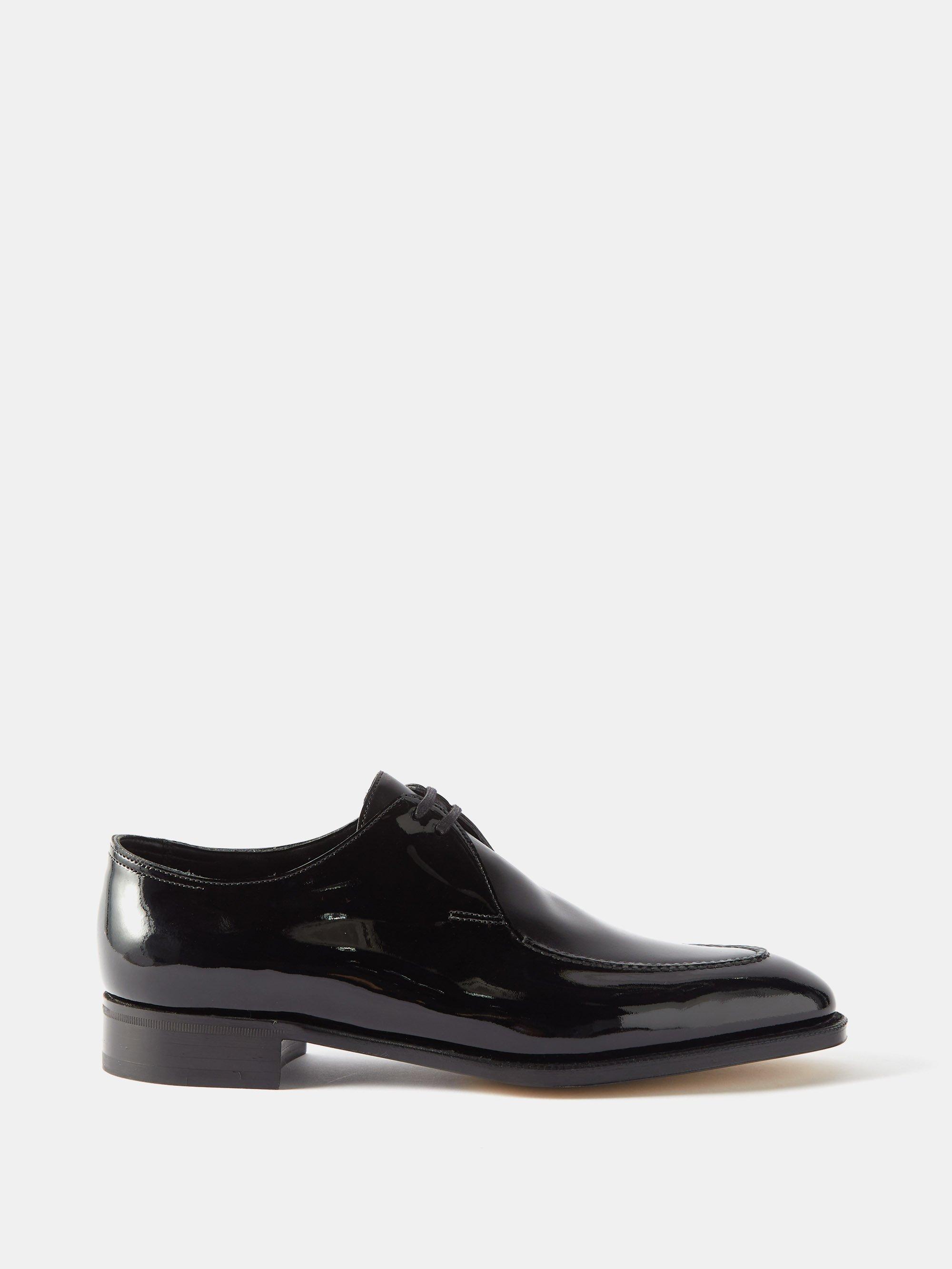 John Lobb Manchester Patent-leather Derby Shoes in White for Men | Lyst