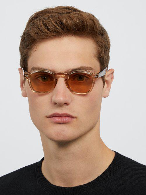 Jacques Marie Mage Zephirin Squared Round-frame Acetate Sunglasses