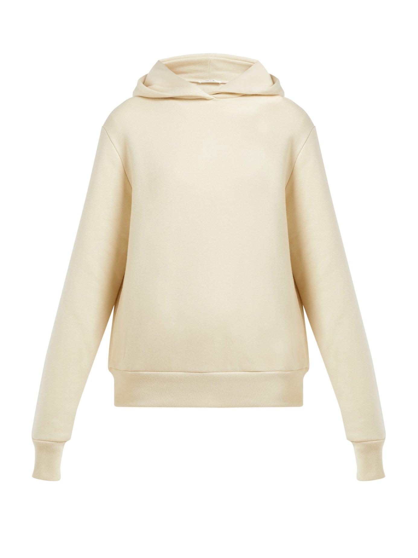 The Row Wren Hooded Cotton Sweatshirt in Cream (Natural) - Lyst