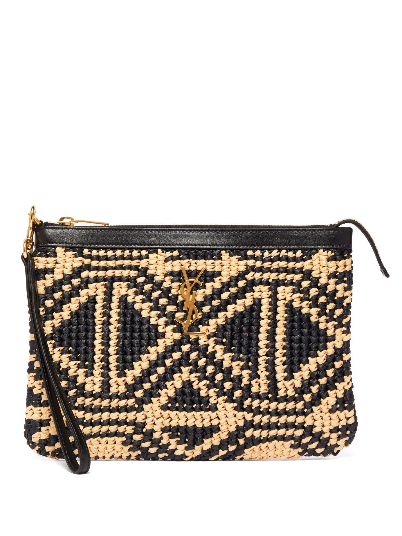 raffia pouch