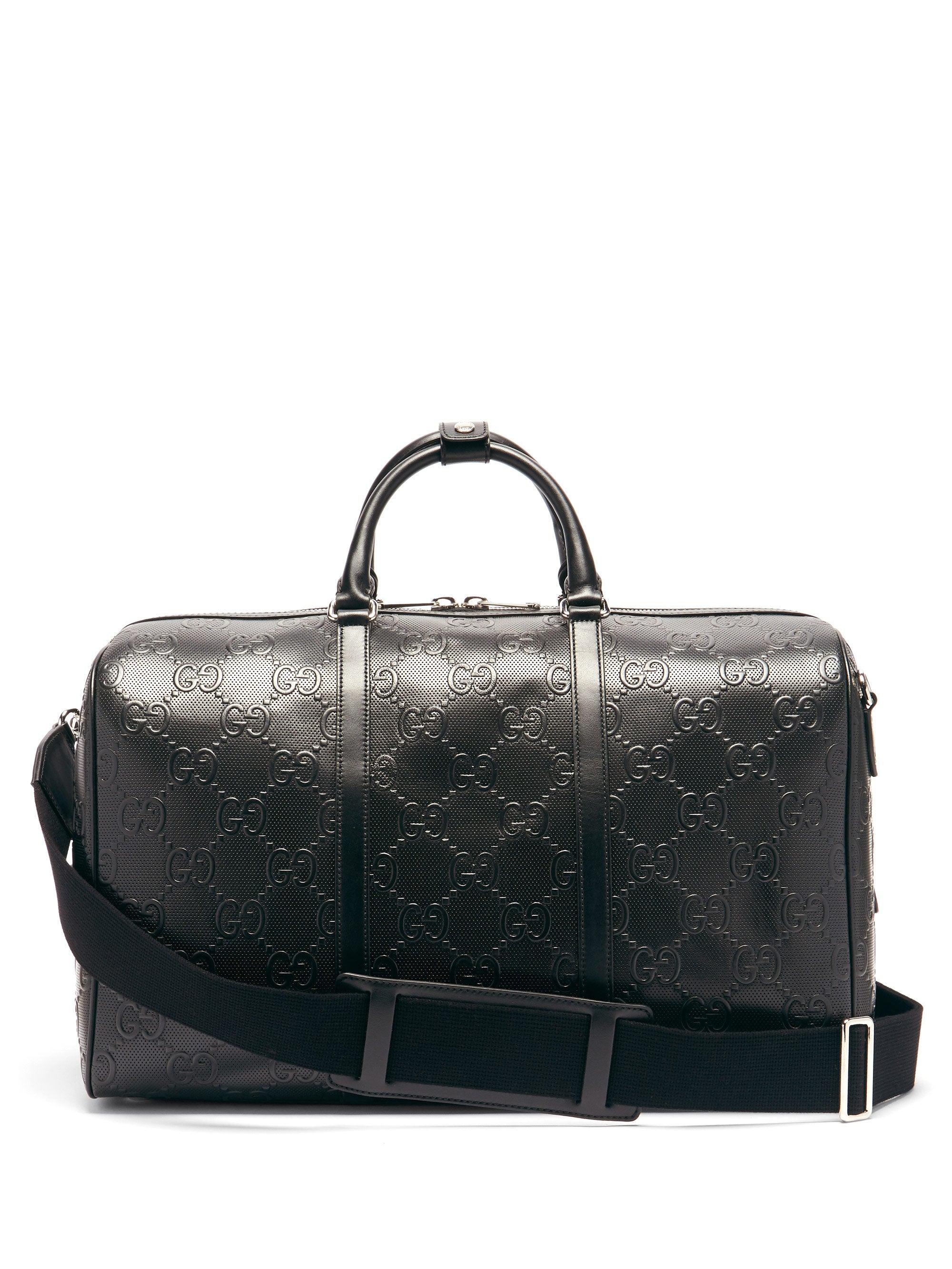 gucci duffle bolsa black