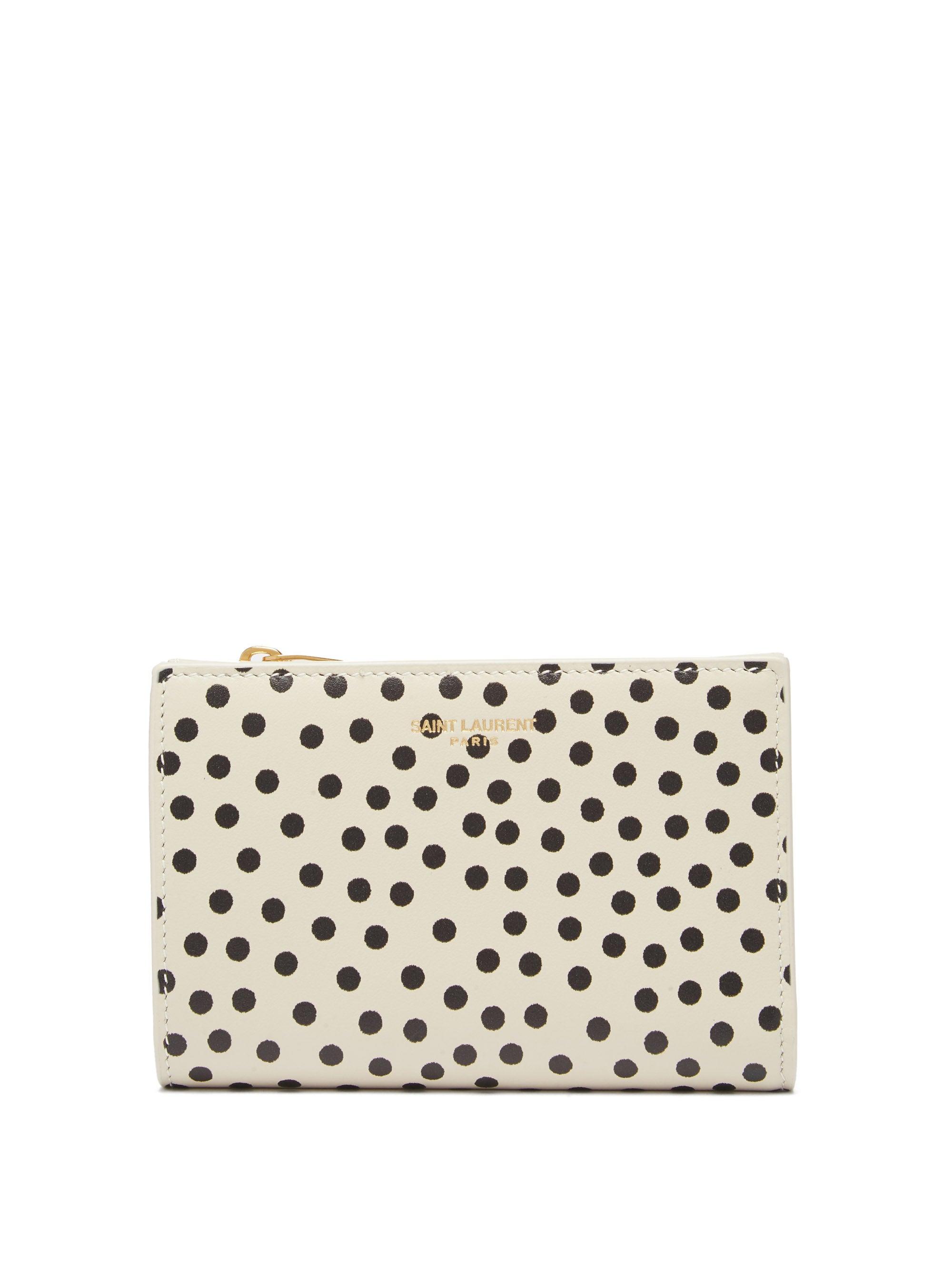 ysl polka dot wallet
