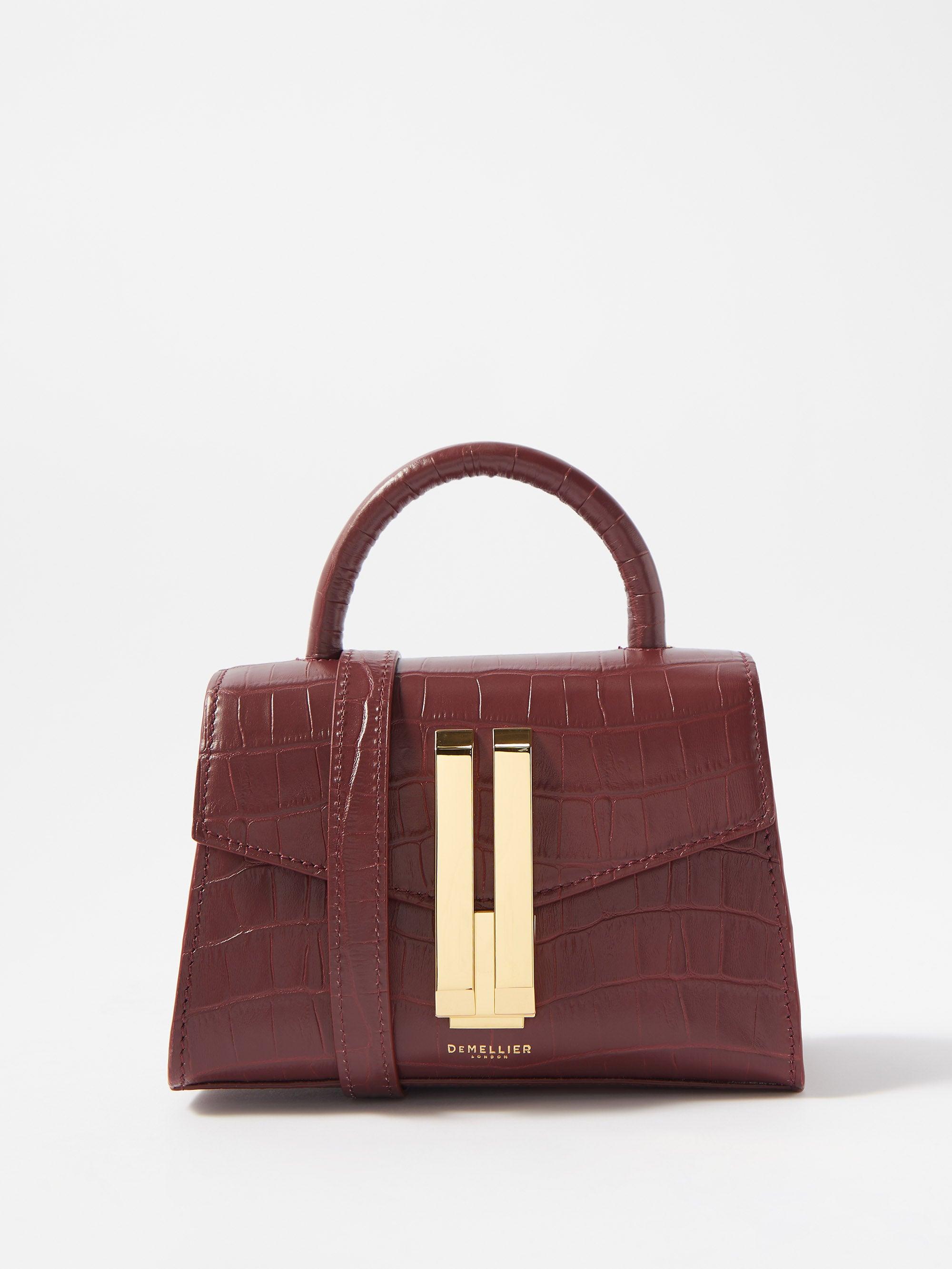 DeMellier The Nano Montreal Leather Cross-body Bag in Burgundy (Red ...