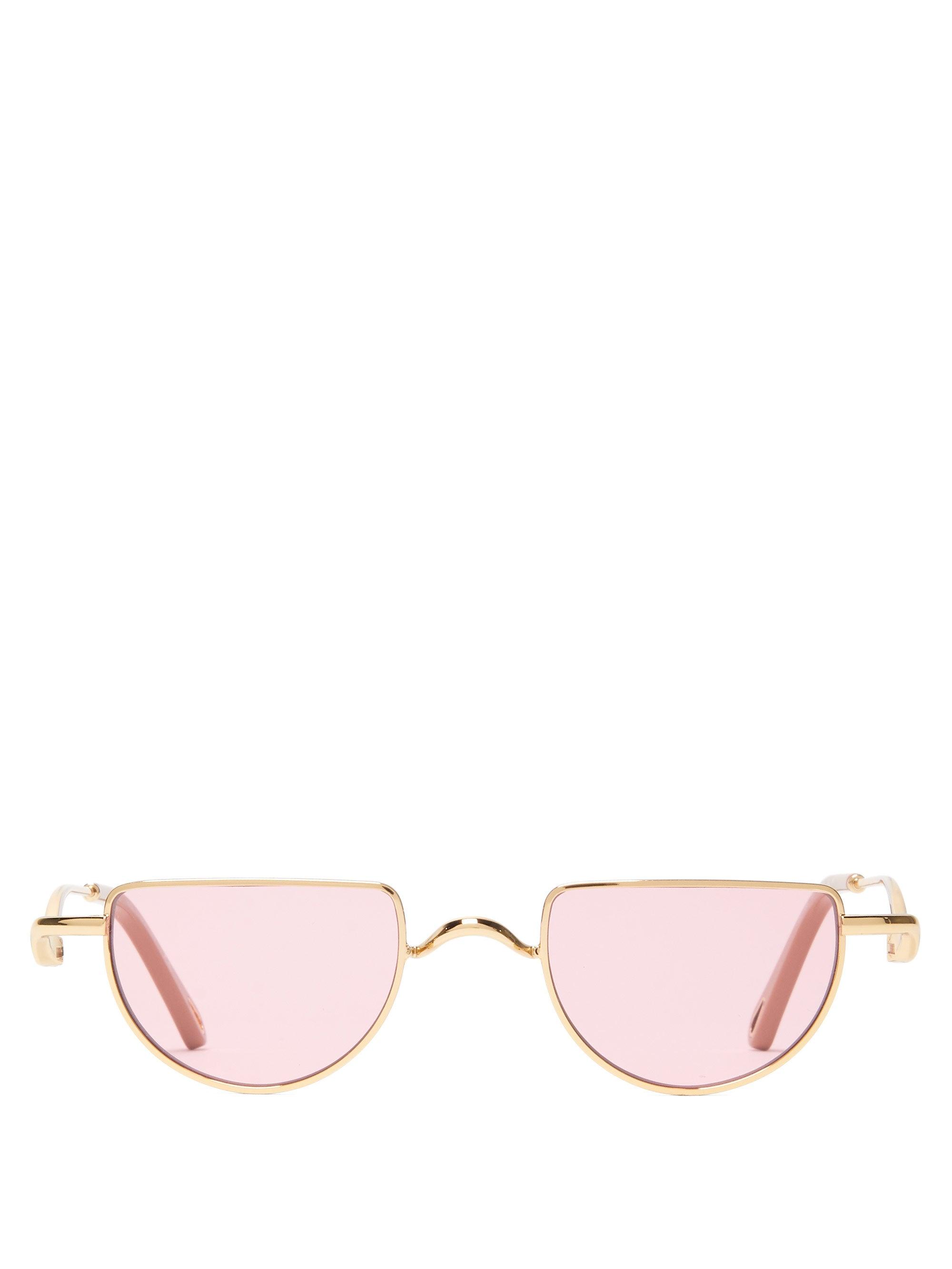 white moon pink sunglasses