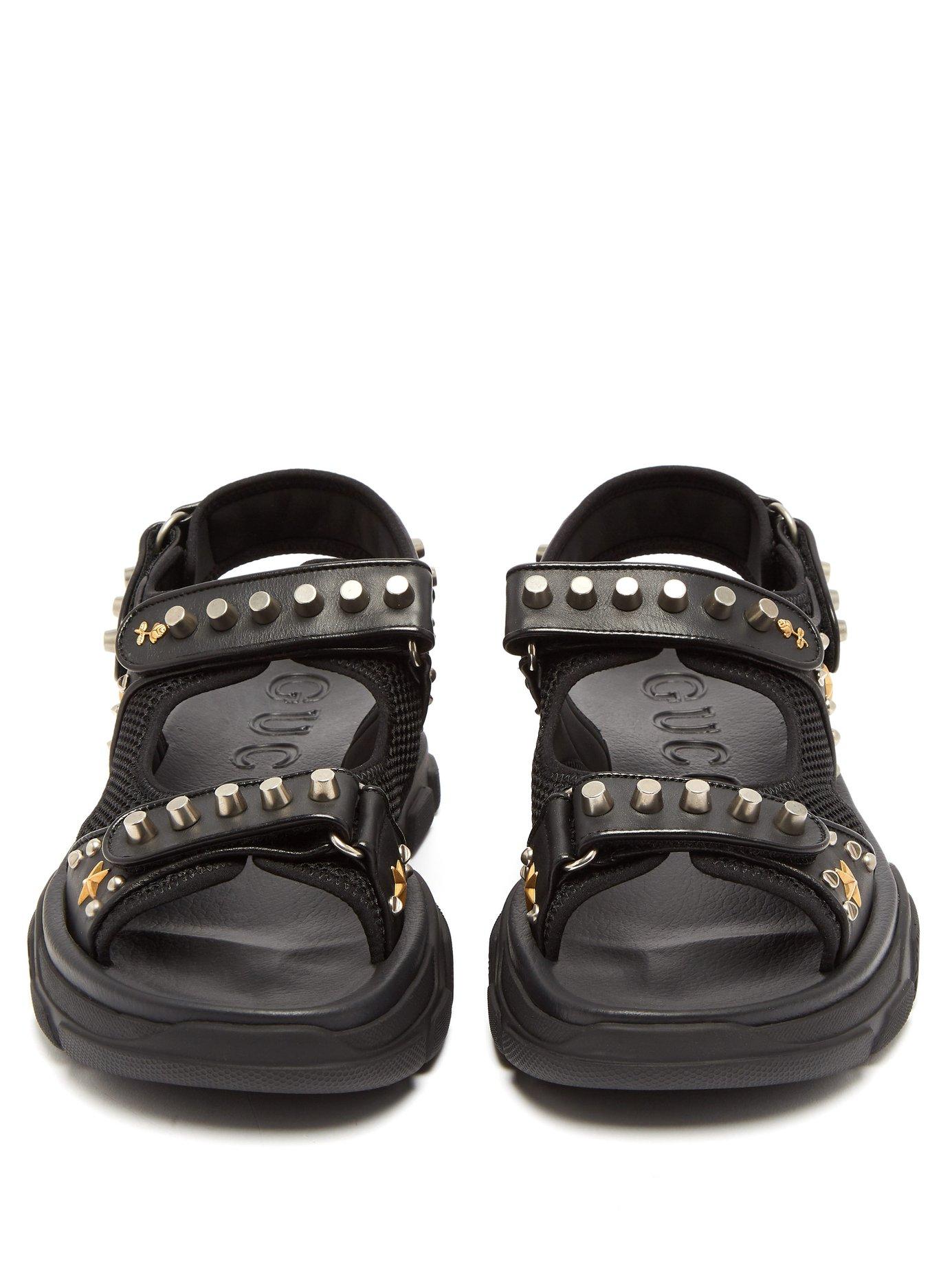 gucci studded sandals