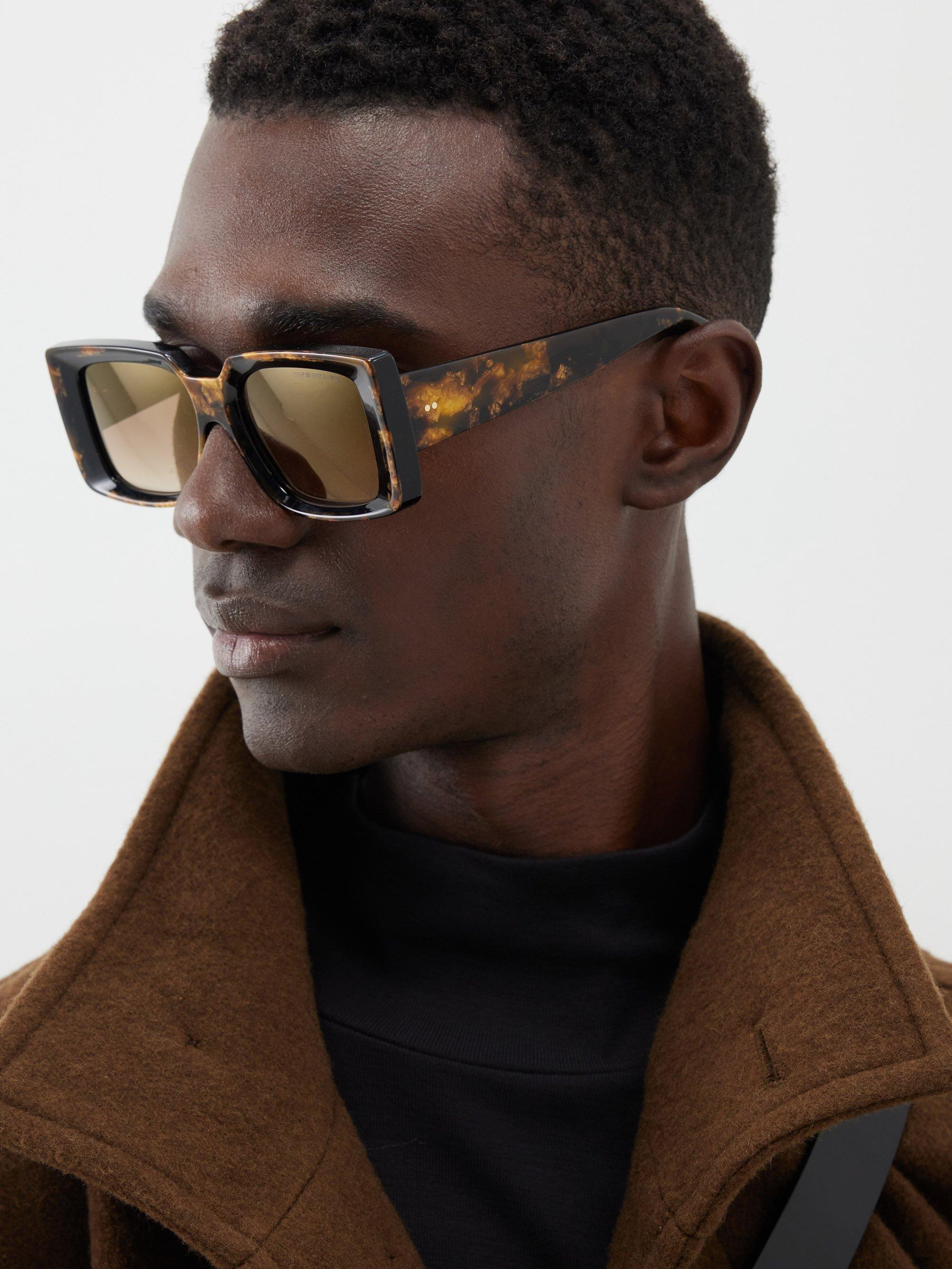 Cutler and Gross 1369 Square Acetate Sunglasses in Brown for Men | Lyst