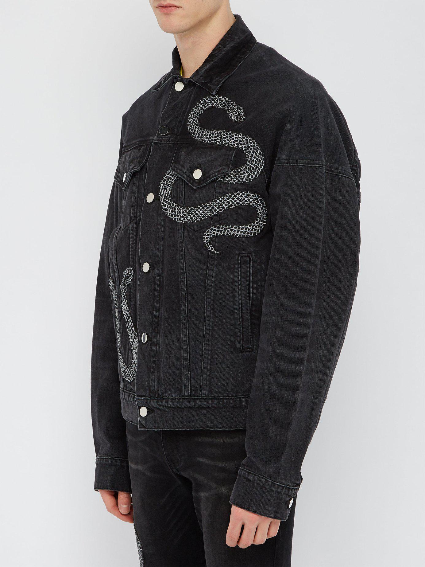 amiri snake jacket