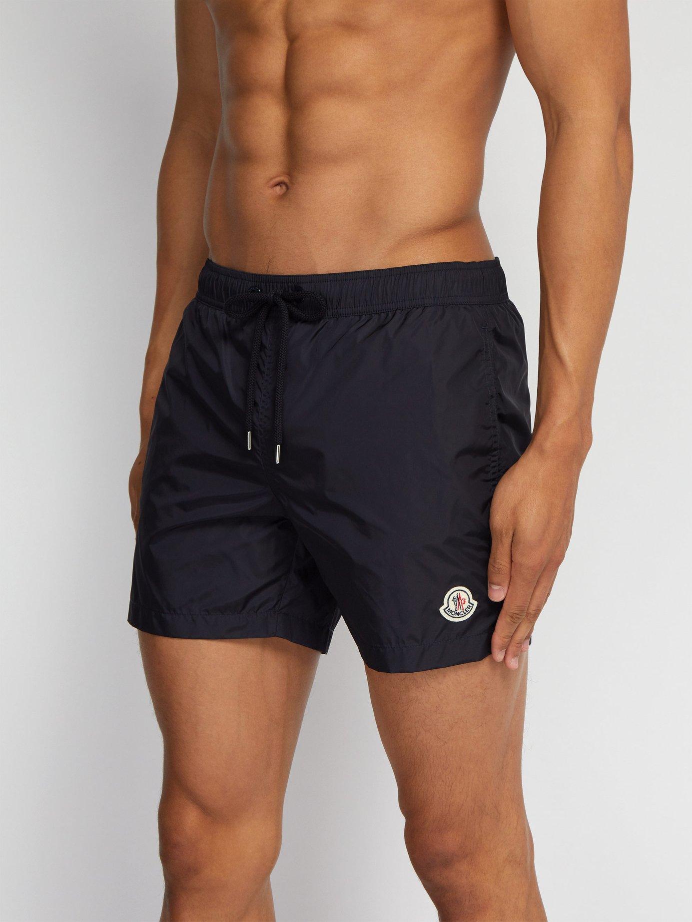 Moncler Logo-patch Swim Shorts in Navy (Blue) for Men | Lyst
