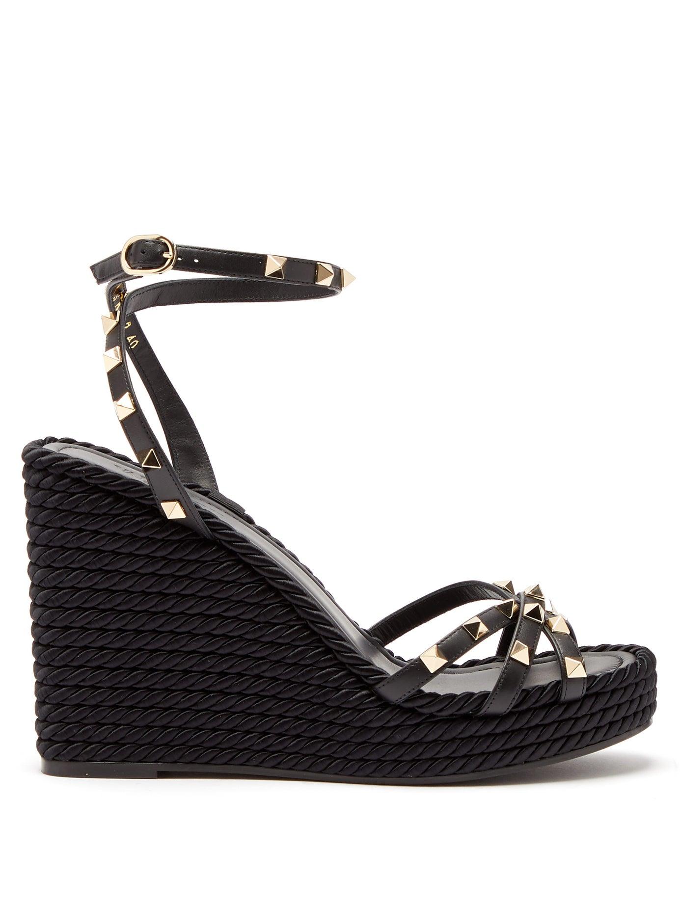 valentino garavani rockstud torchon sandals