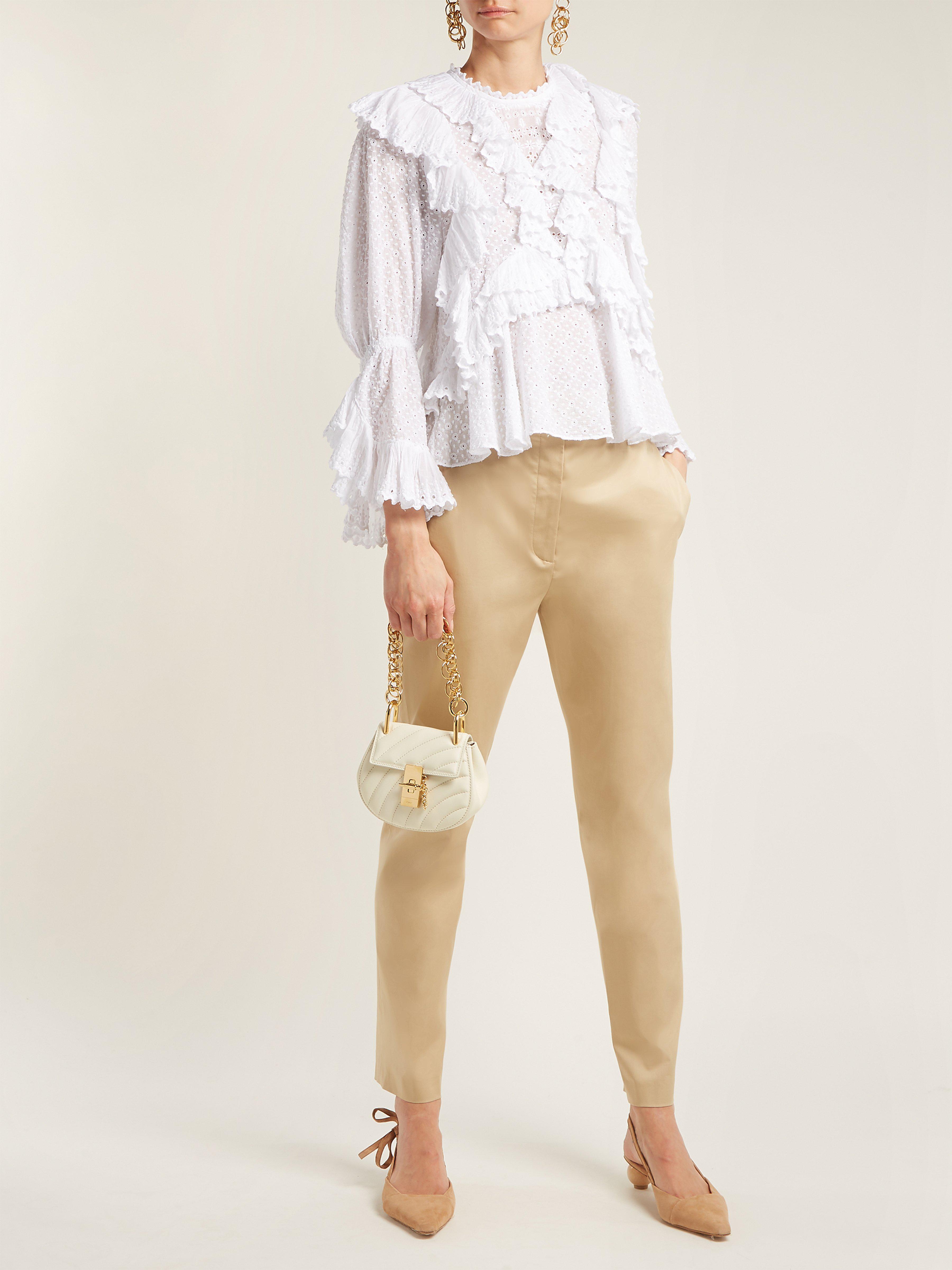 chloe nano drew bijou quilted shoulder bag