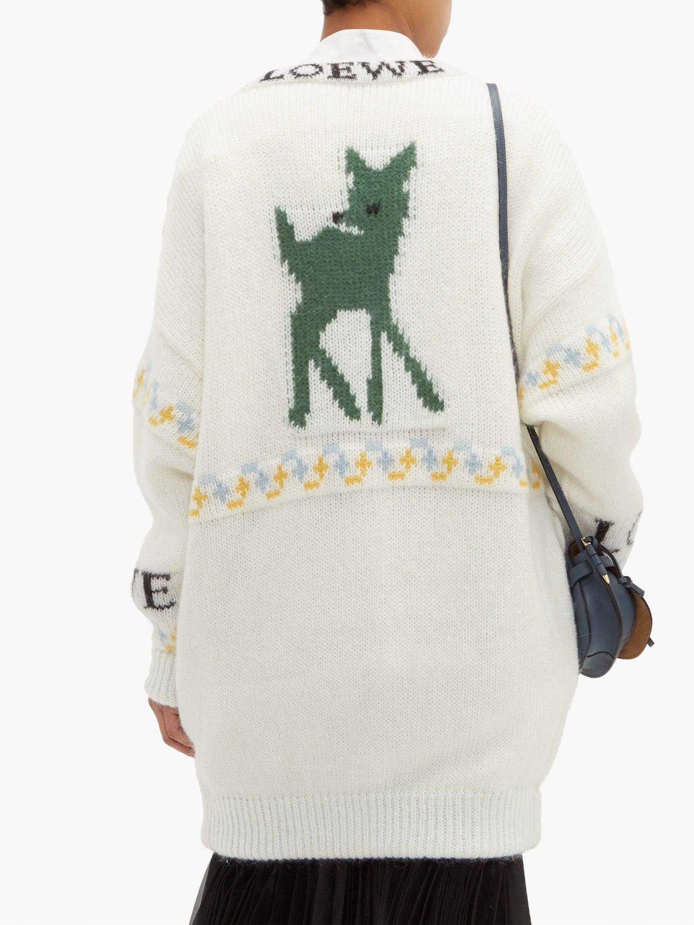 loewe cardigan deer