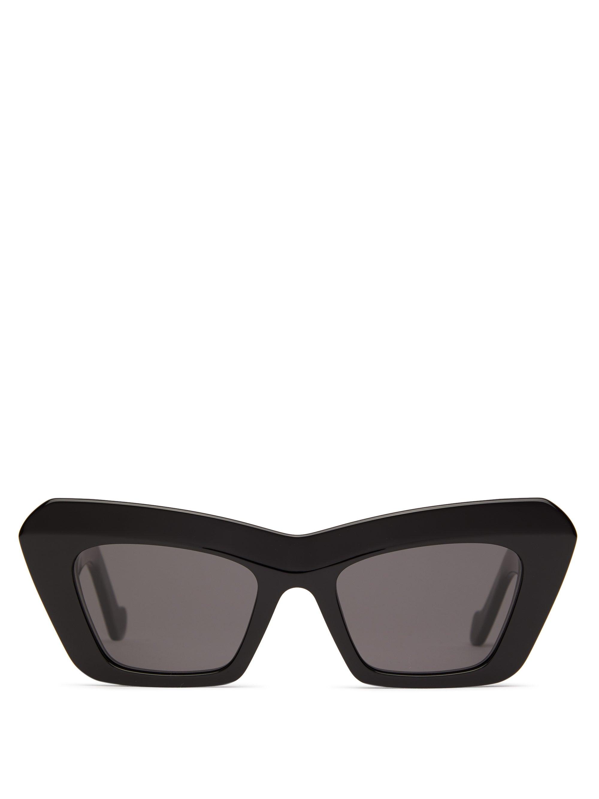 Loewe Lw40036i Cateye Acetate Sunglasses in Black Save 12 Lyst