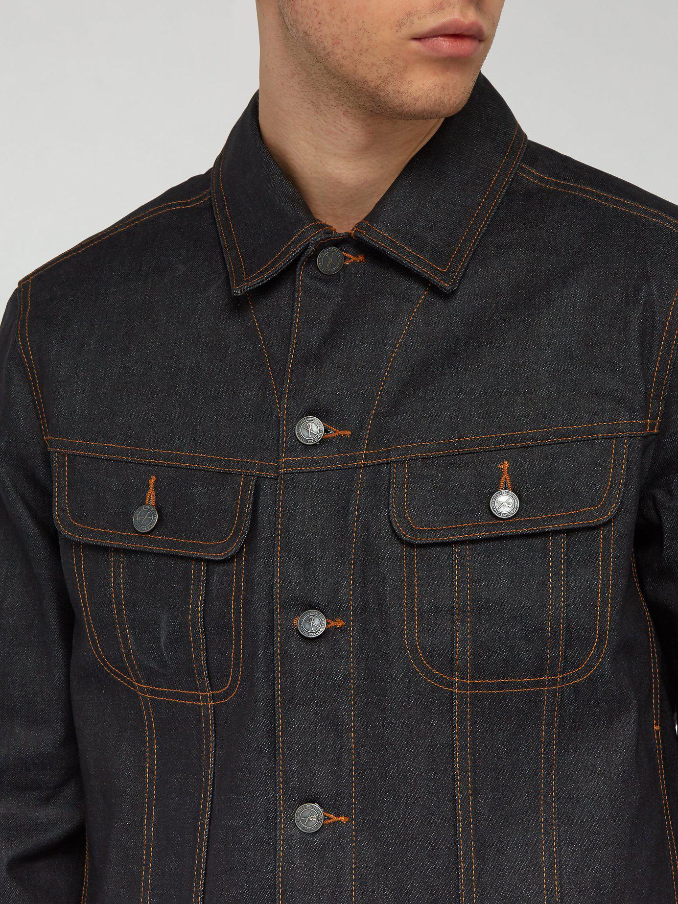 A.P.C. Rick Padded Waxed Denim Jacket in Indigo (Blue) for Men Lyst