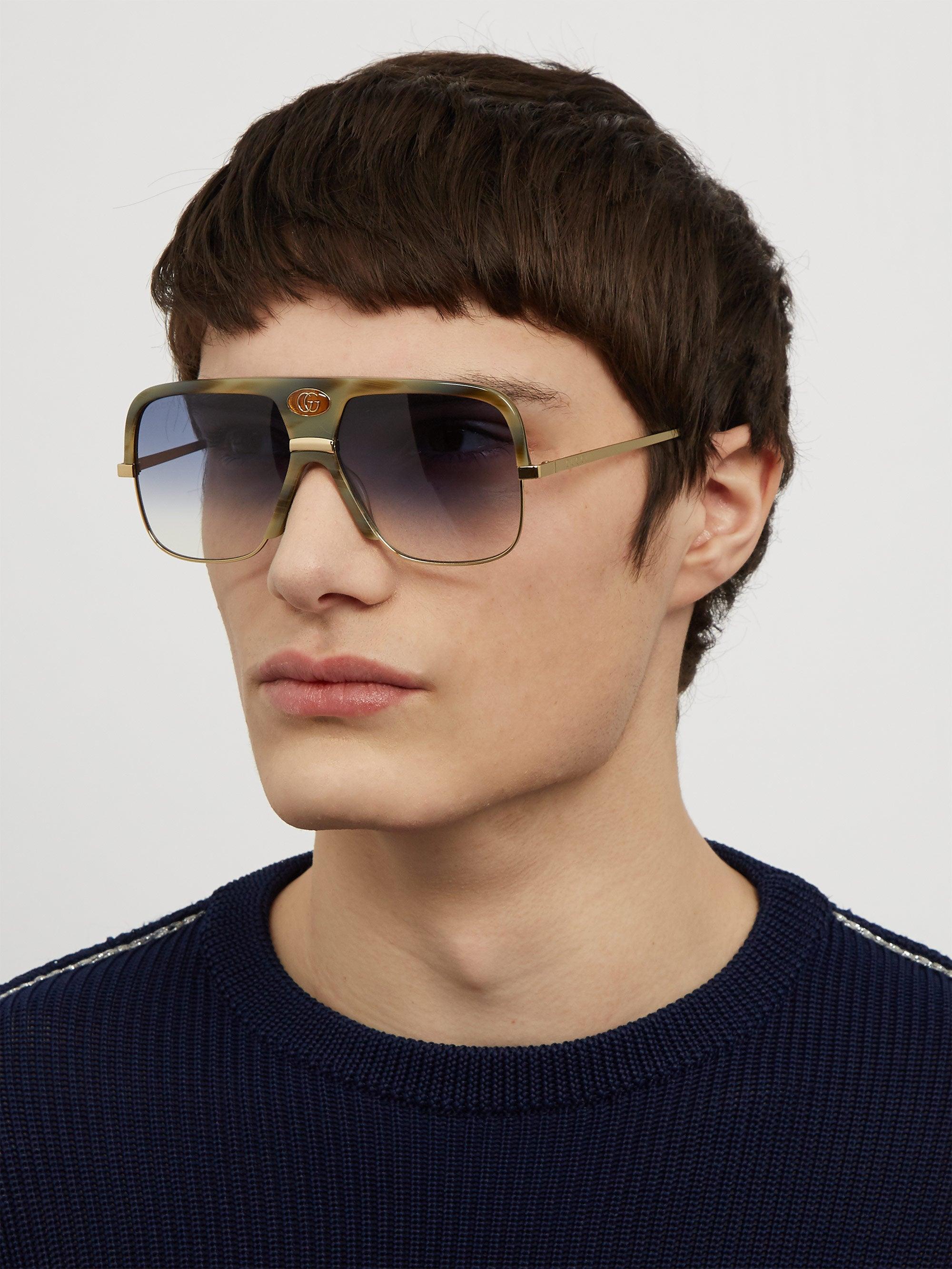 Top 34+ imagen gucci navigator sunglasses