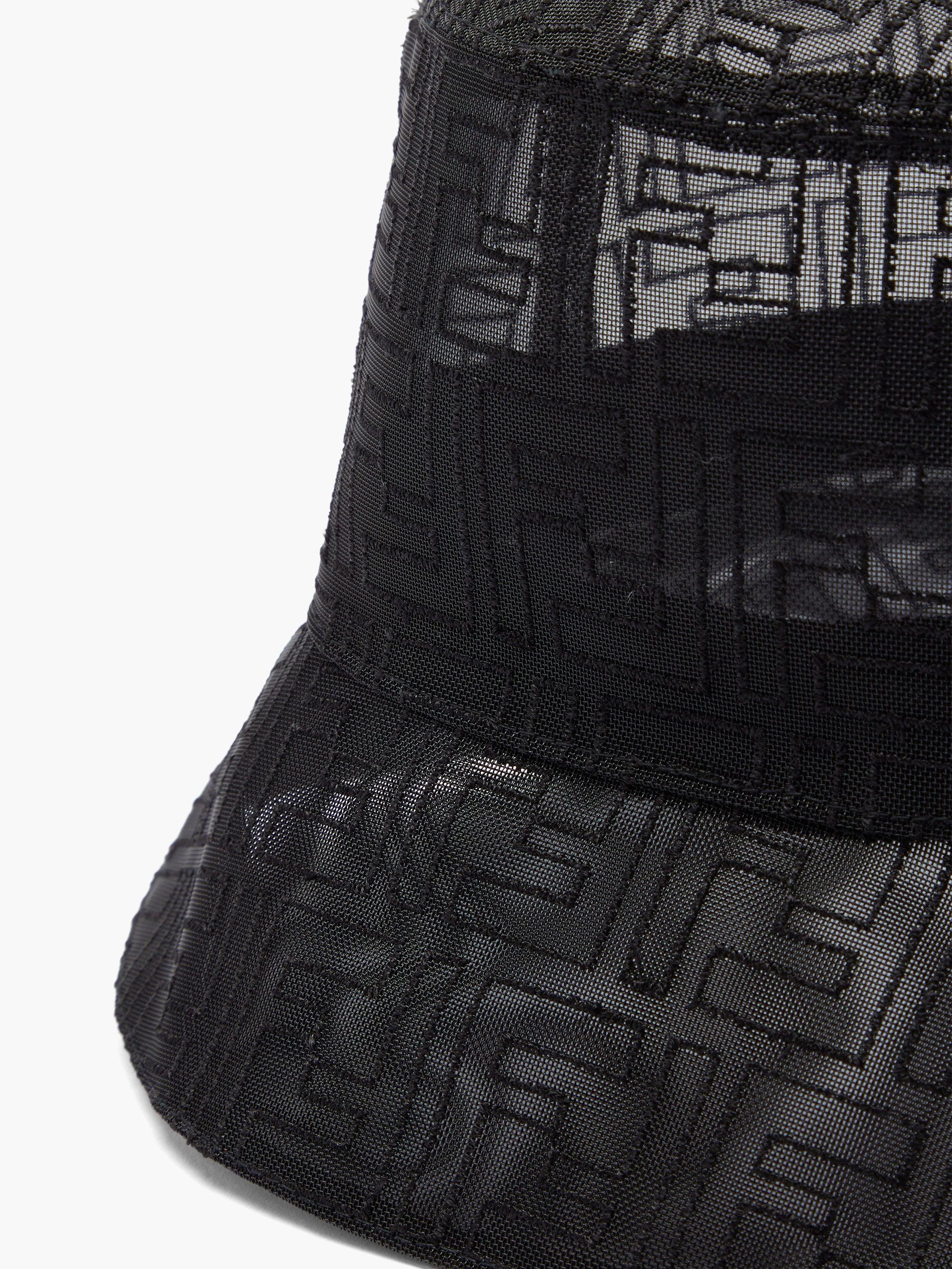Fendi Ff-jacquard Mesh Bucket Hat in 