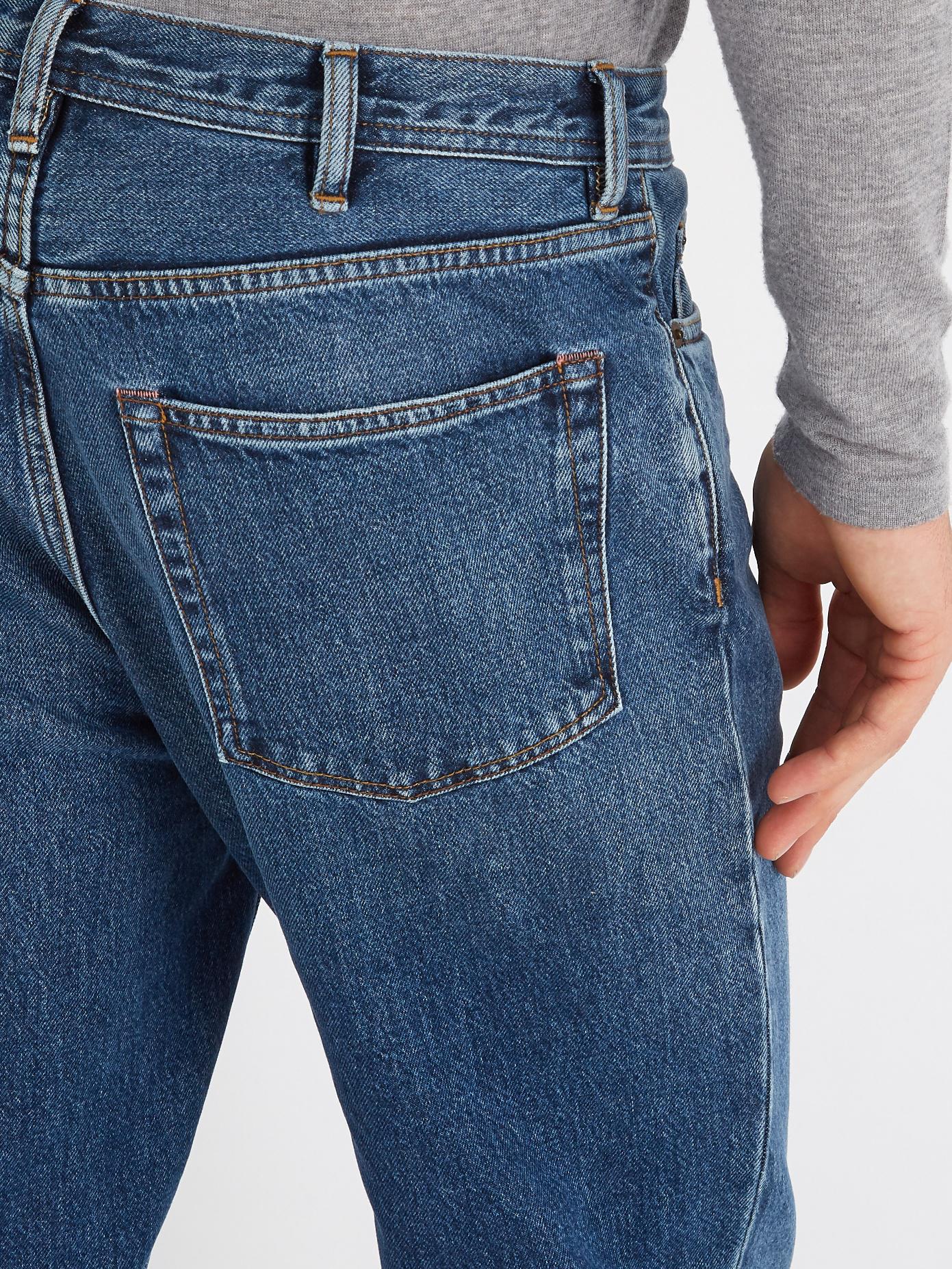 Acne Studios Denim Blå Konst Land Straight-leg Jeans in Blue for Men - Lyst