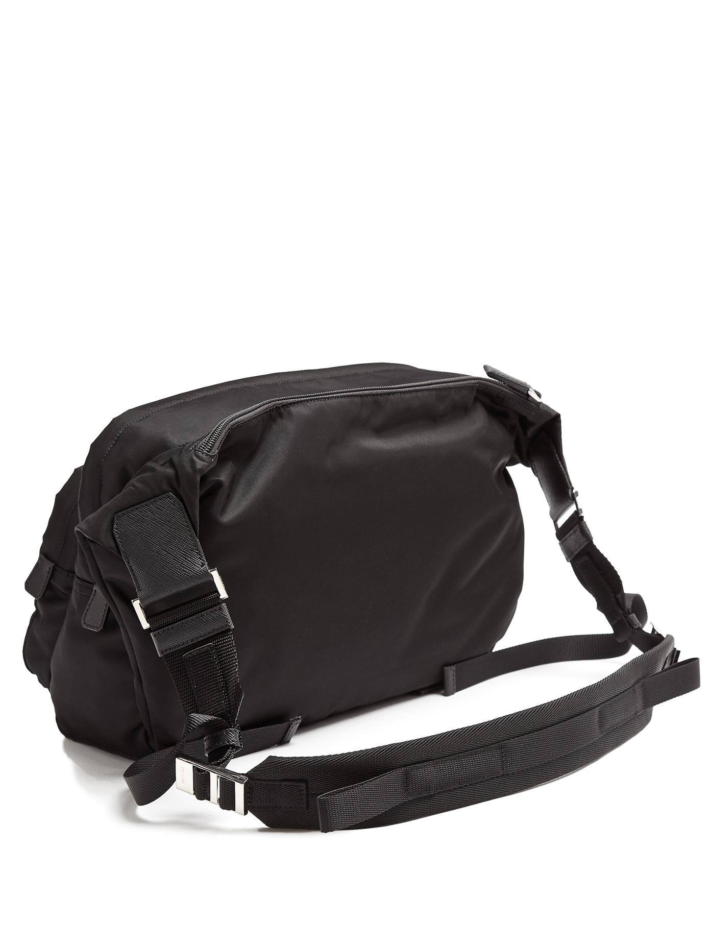 Prada Synthetic Nylon Cross-body Bag in Black for Men - Lyst