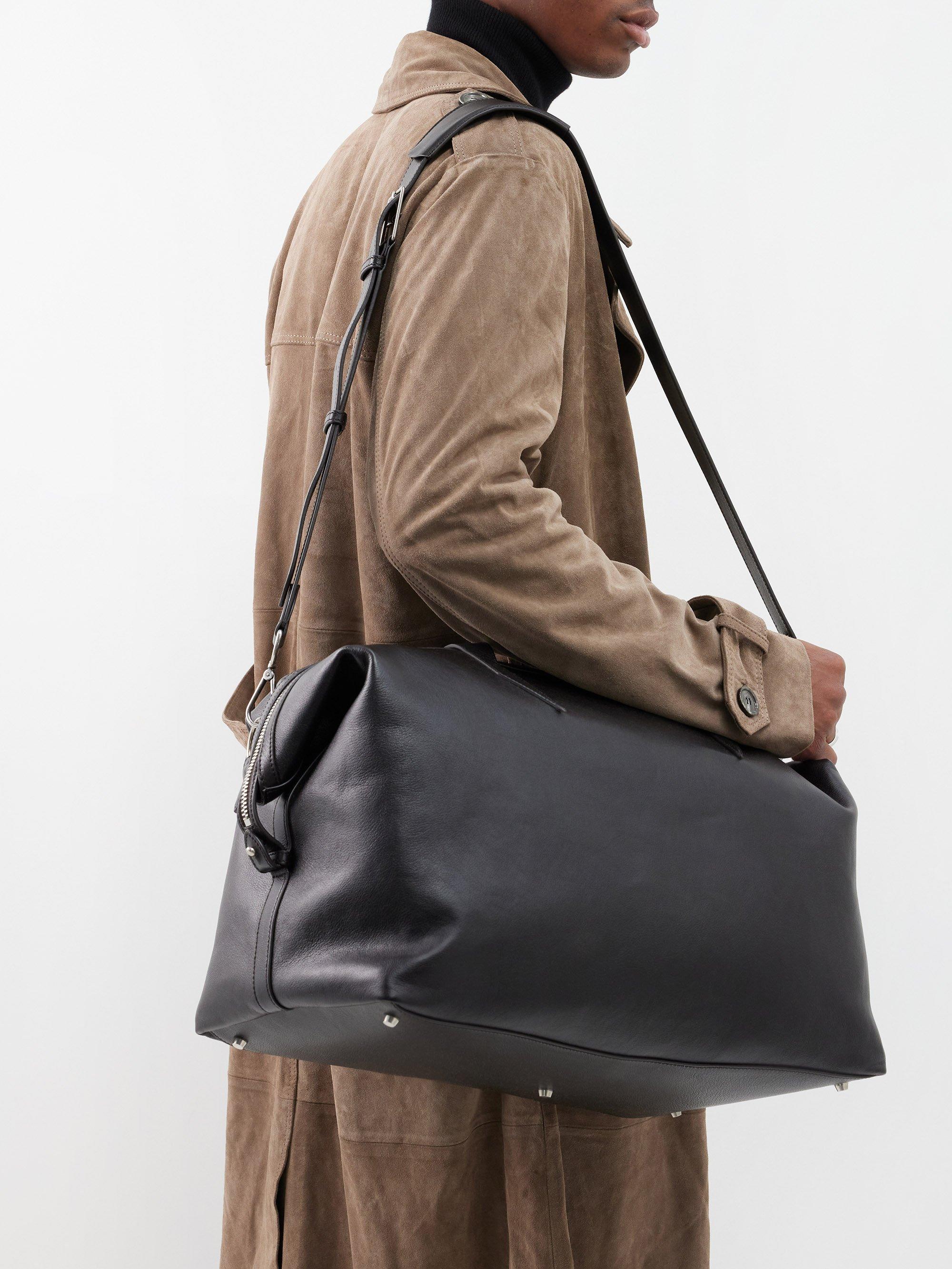 Metier Nomad Leather Holdall in Black for Men | Lyst