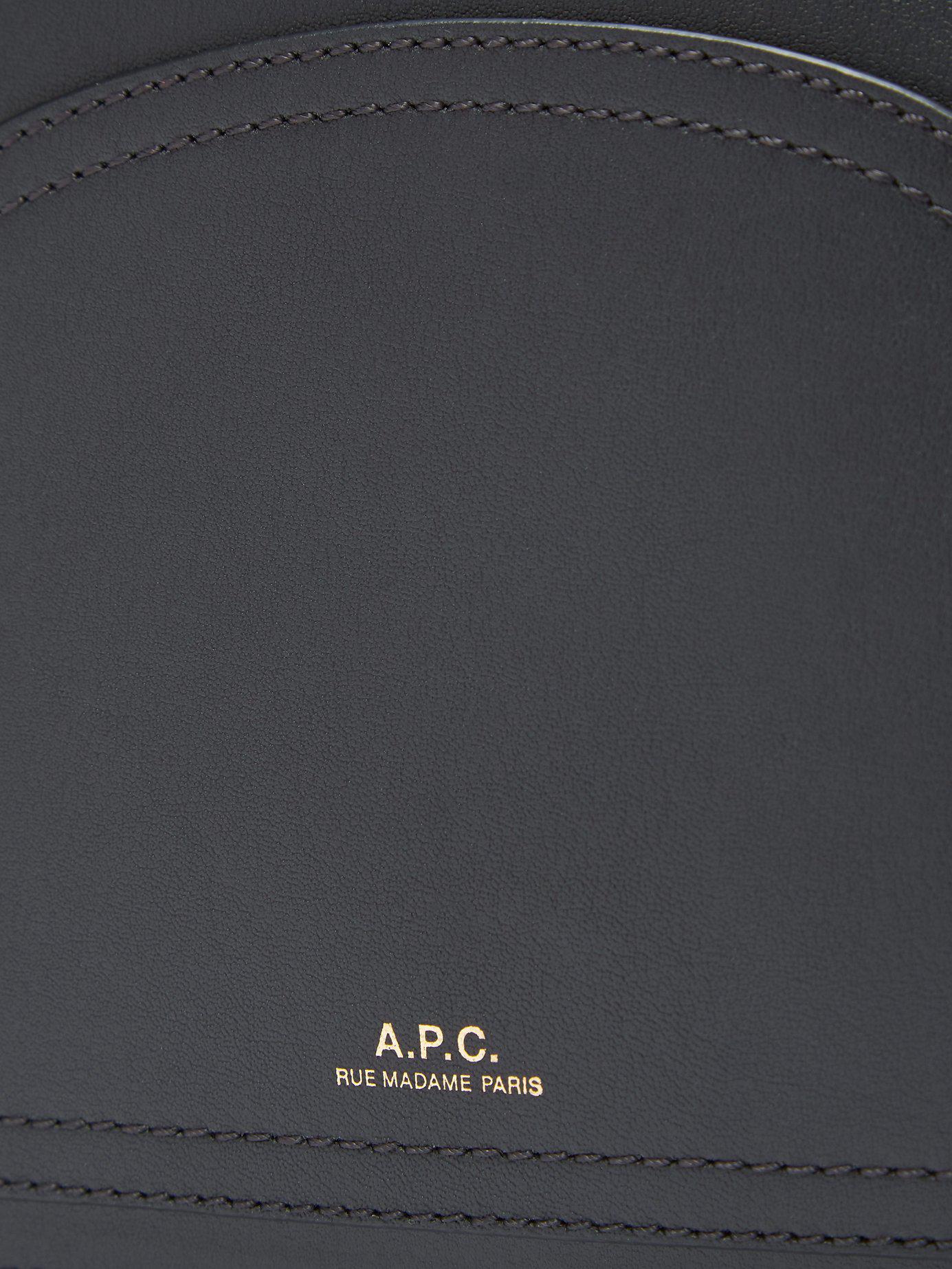 A.P.C. Louisette Leather Shoulder Bag in Black | Lyst