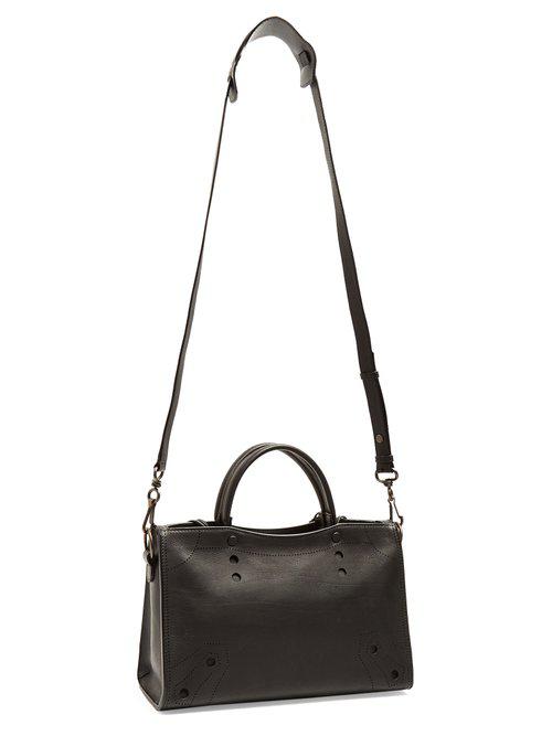 Balenciaga Blackout City Small Leather Bag | Lyst