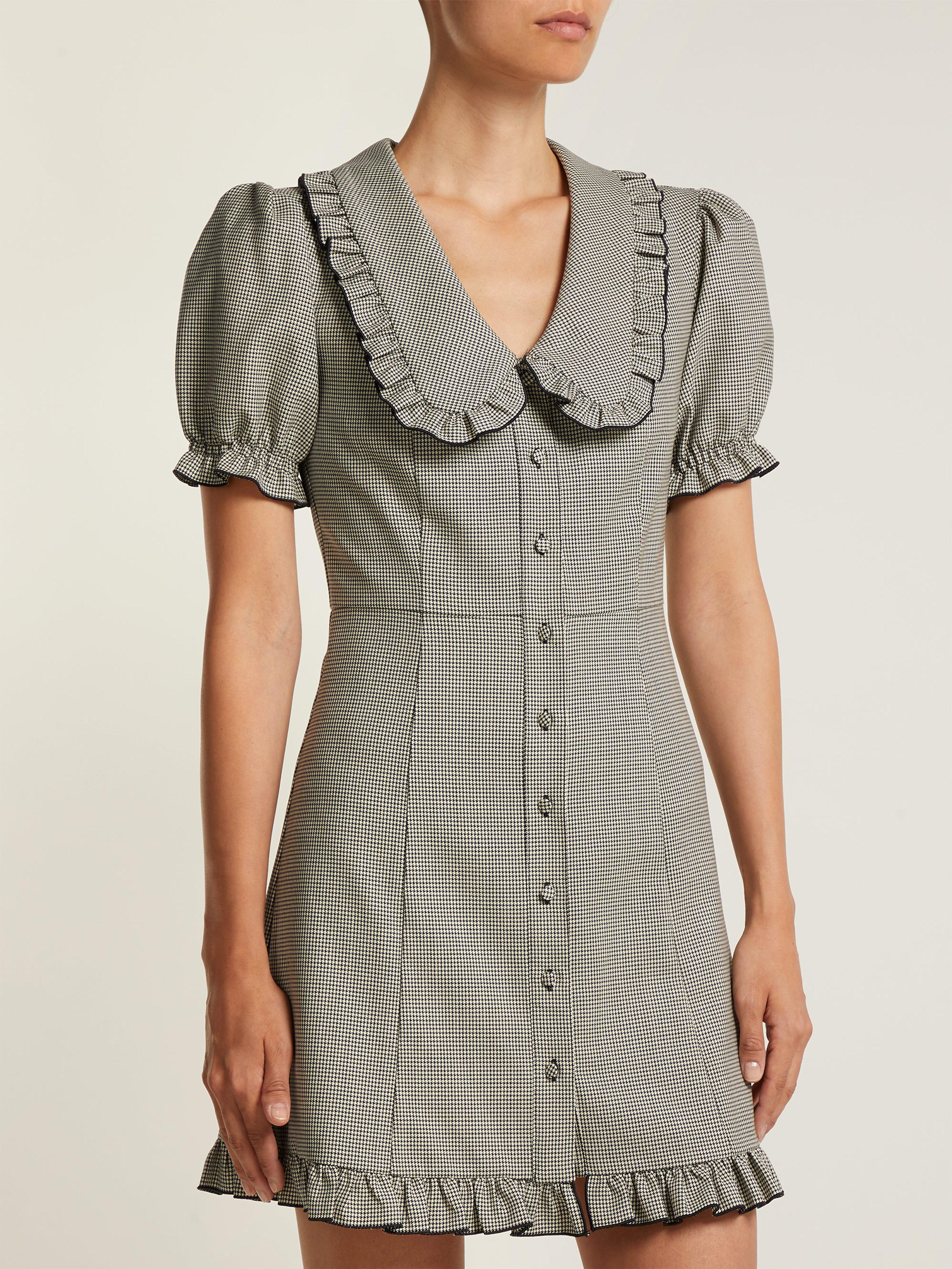 Baby doll top collar dress