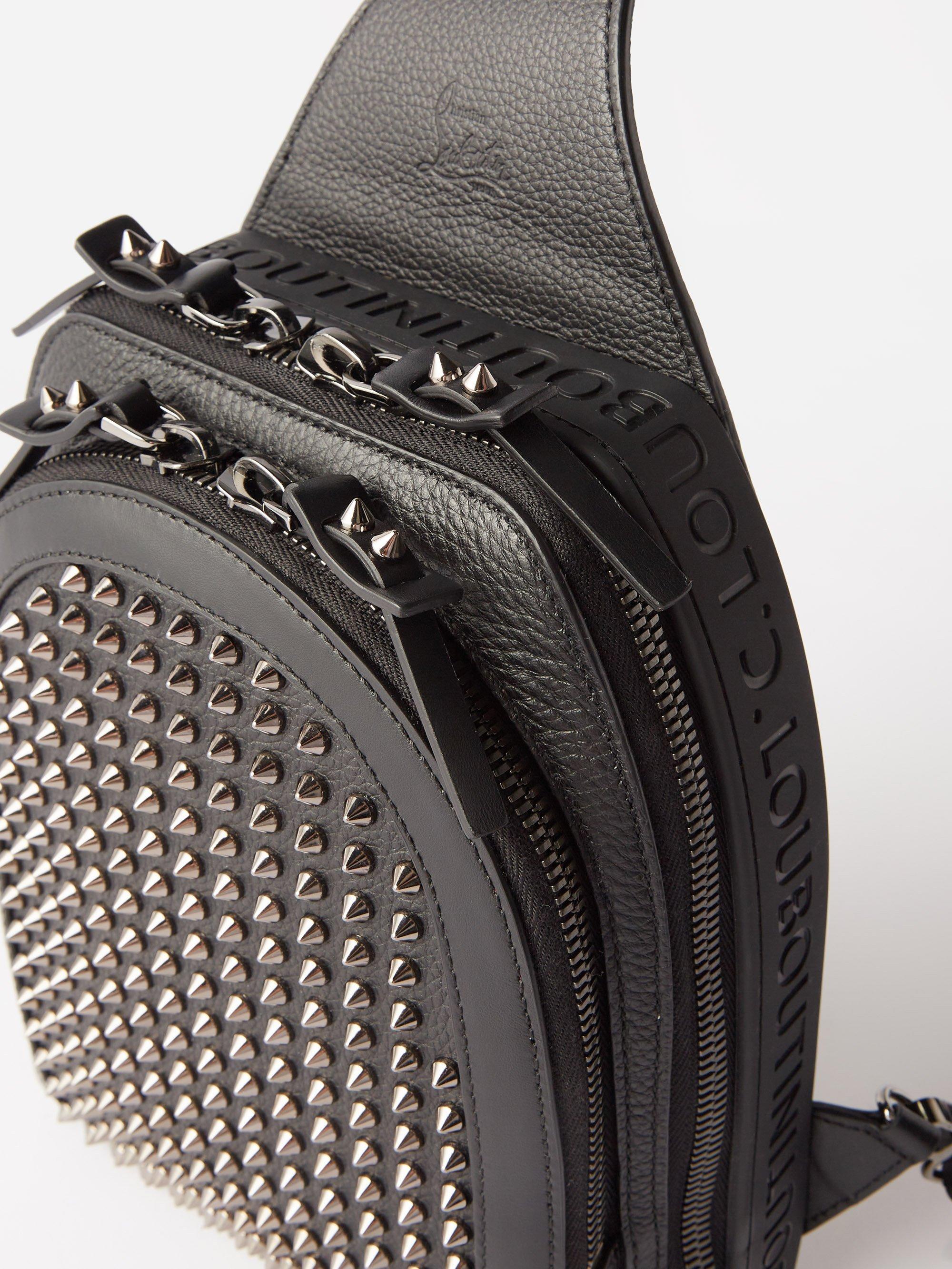 Christian Louboutin Loubifunk Spiked Leather Backpack in Black for Men |  Lyst
