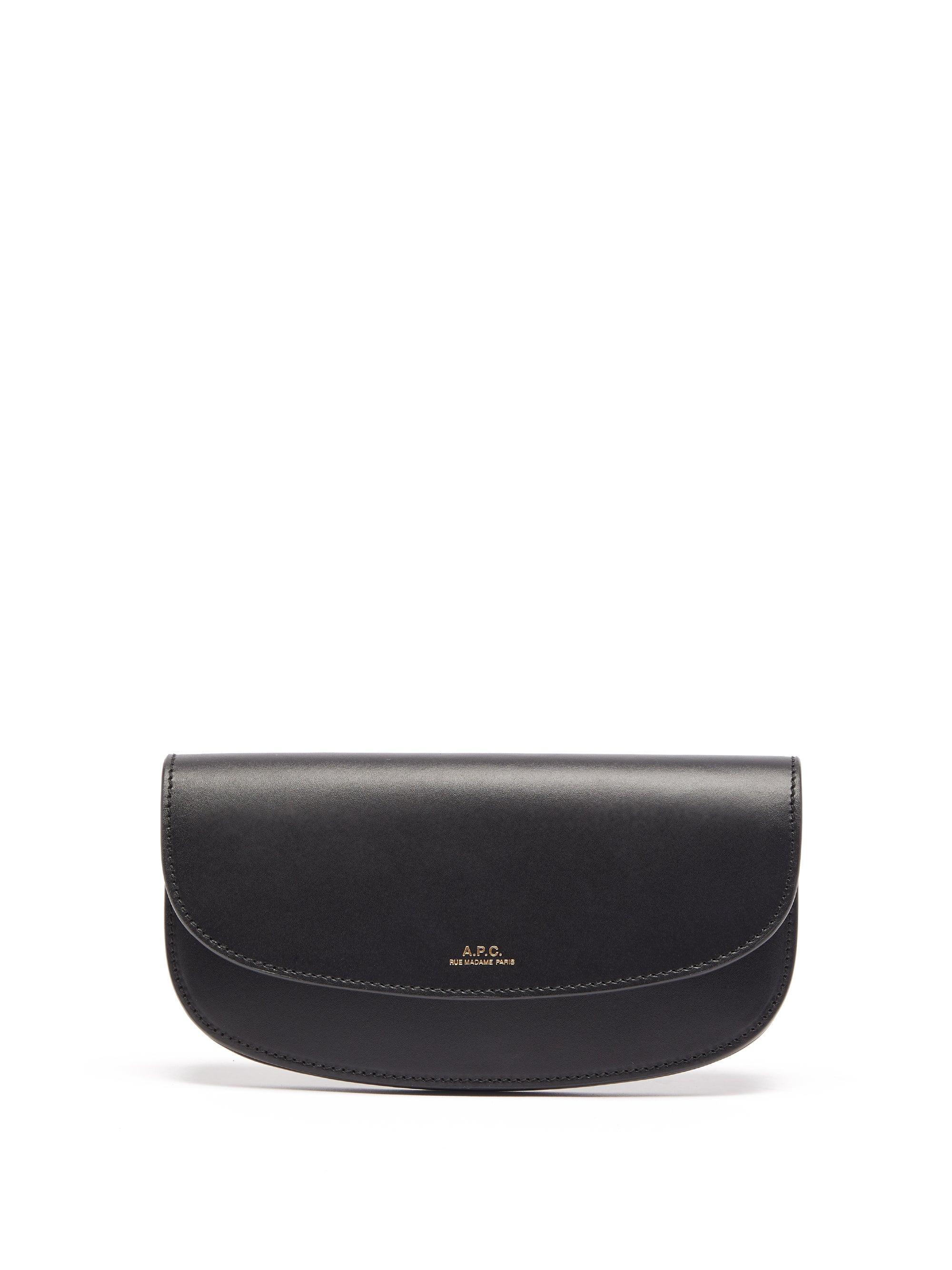 A.P.C. Genève Leather Wallet in Black | Lyst
