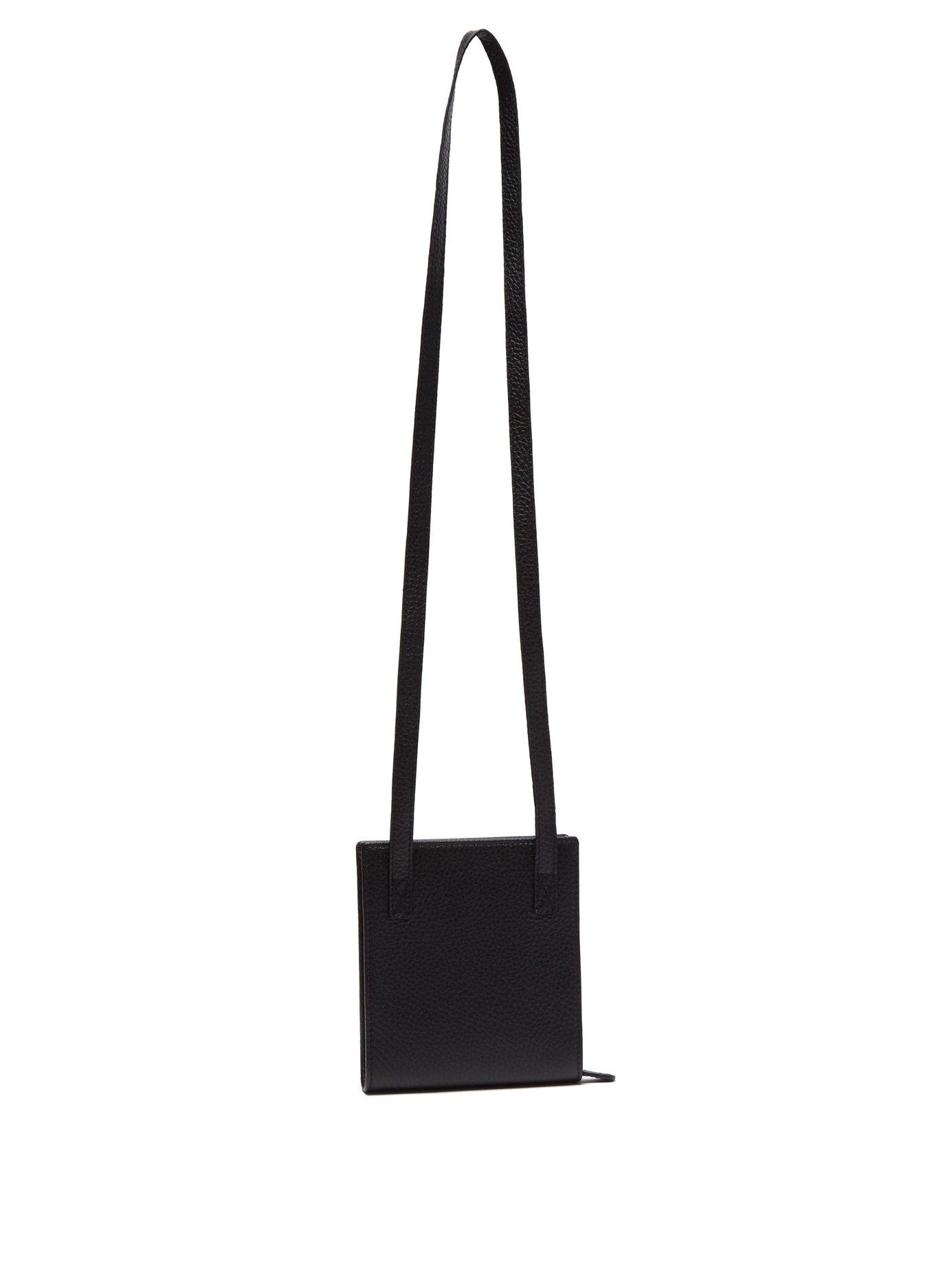 Jacquemus | Men Le Gadju Leather Crossbody Bag Black Unique