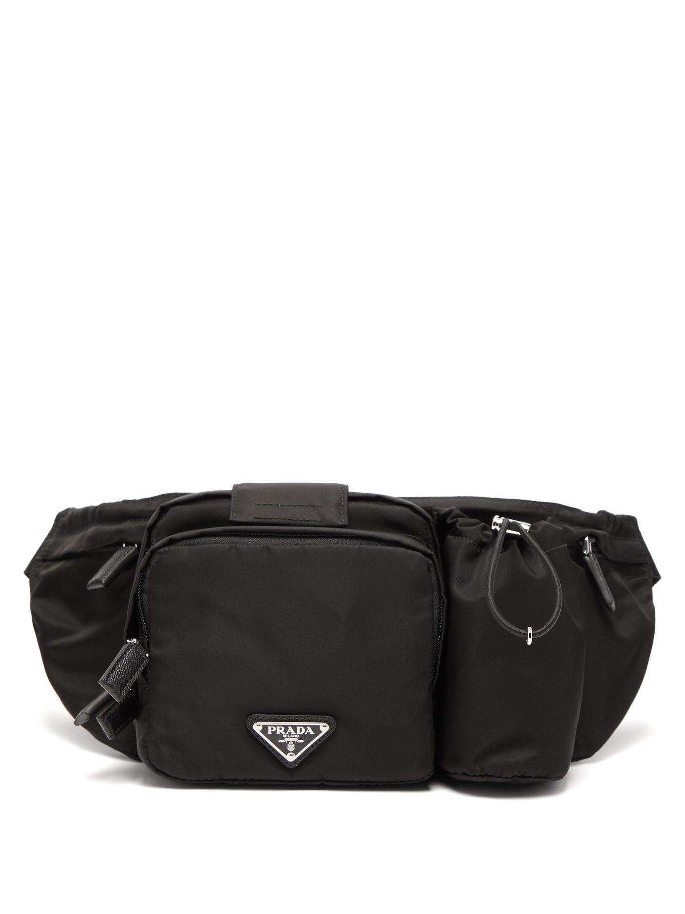 Prada Synthetic Square Nylon Belt Bag in Black for Men - Lyst
