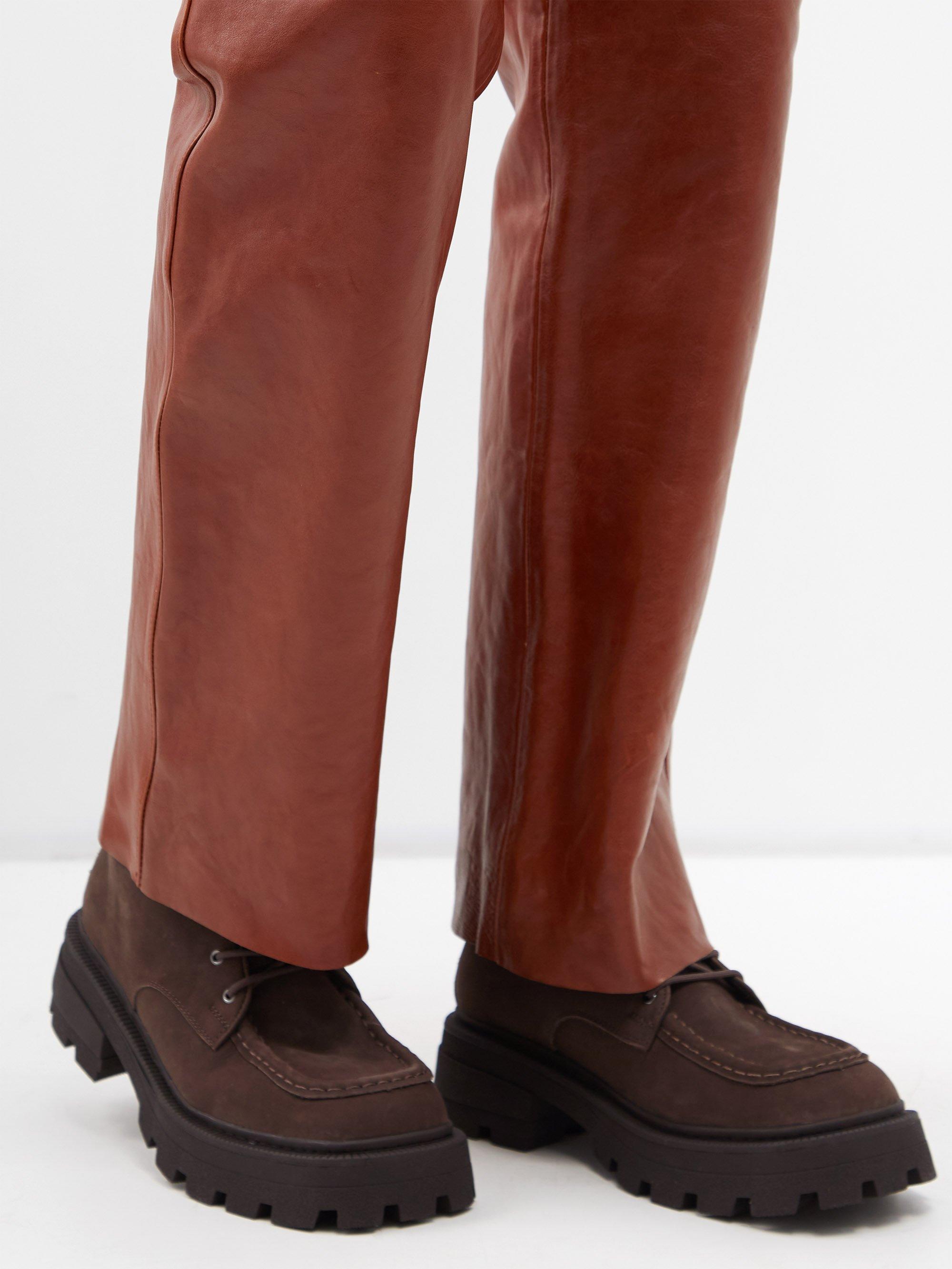 Eytys Tribeca Lace-up Suede Boots in White for Men | Lyst