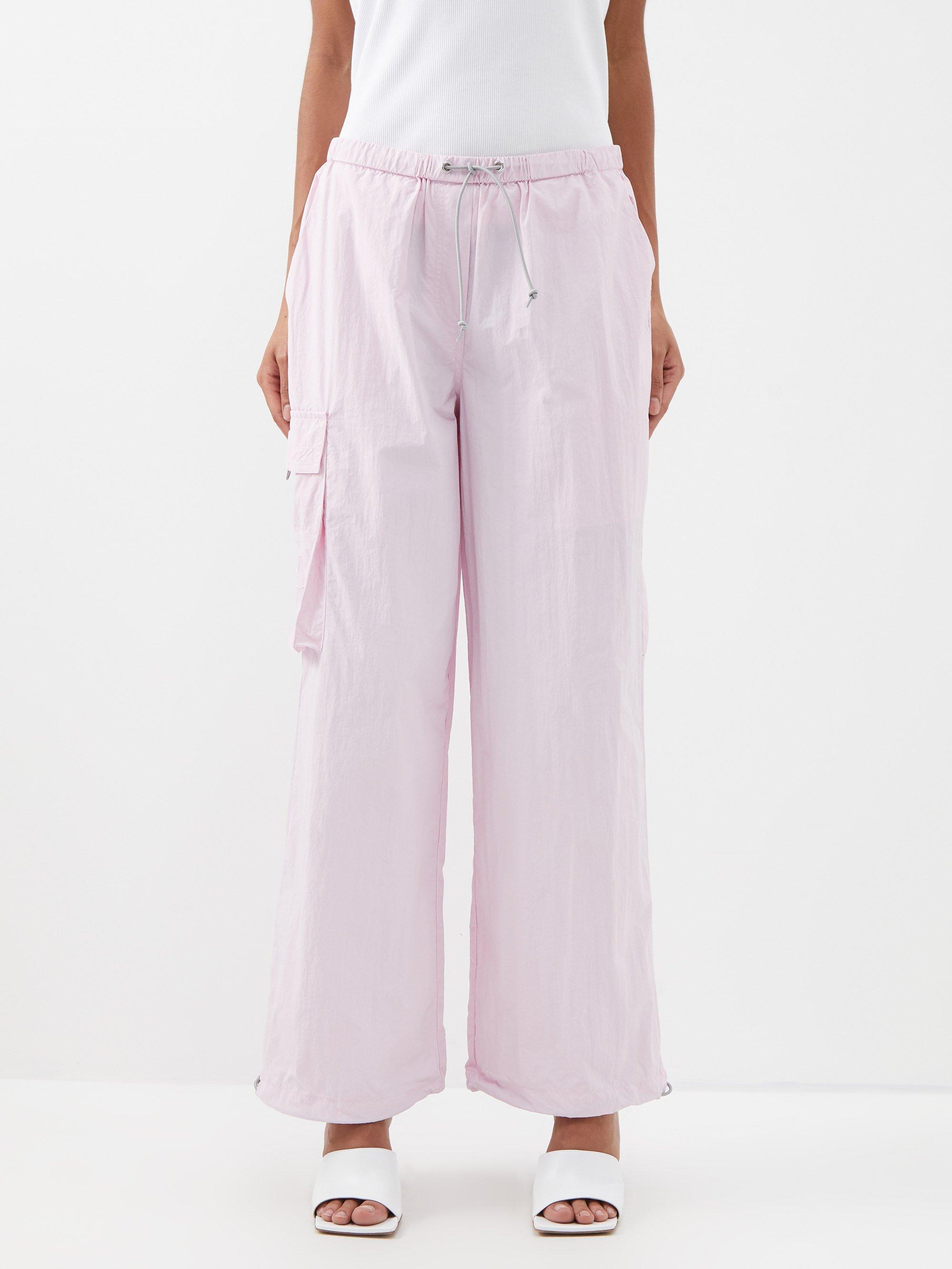 Saks Potts Esther Recycled-nylon Cargo Trousers in Pink | Lyst